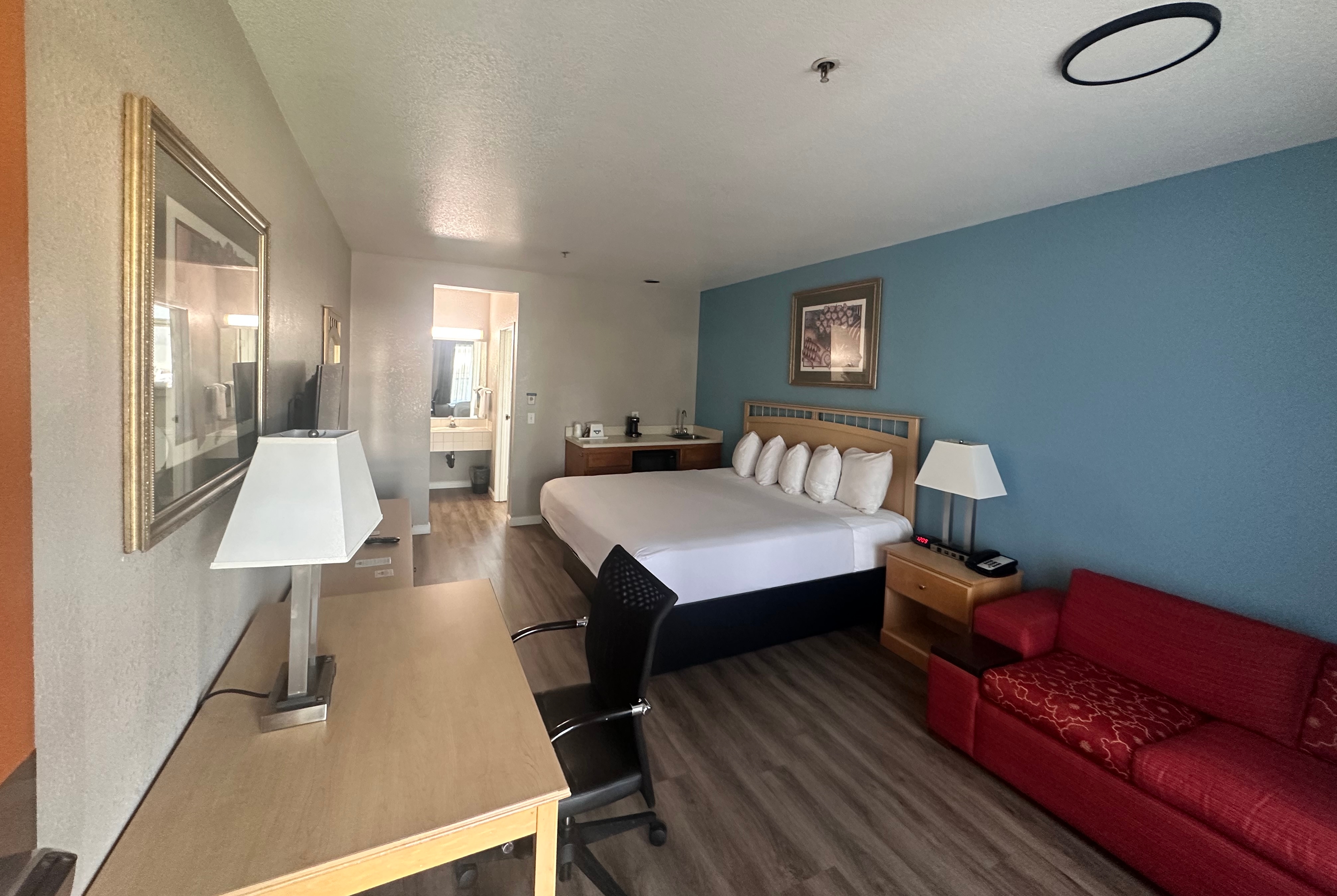 Guest room at the Days Inn by Wyndham Rocklin/Sacramento in Rocklin, California