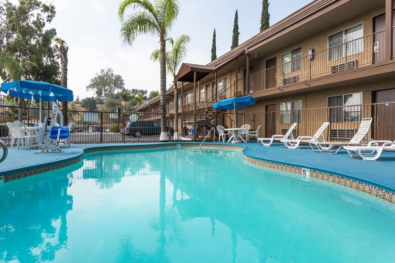 Pool at the Days Inn San Bernardino Near San Manuel Casino in San Bernardino, California