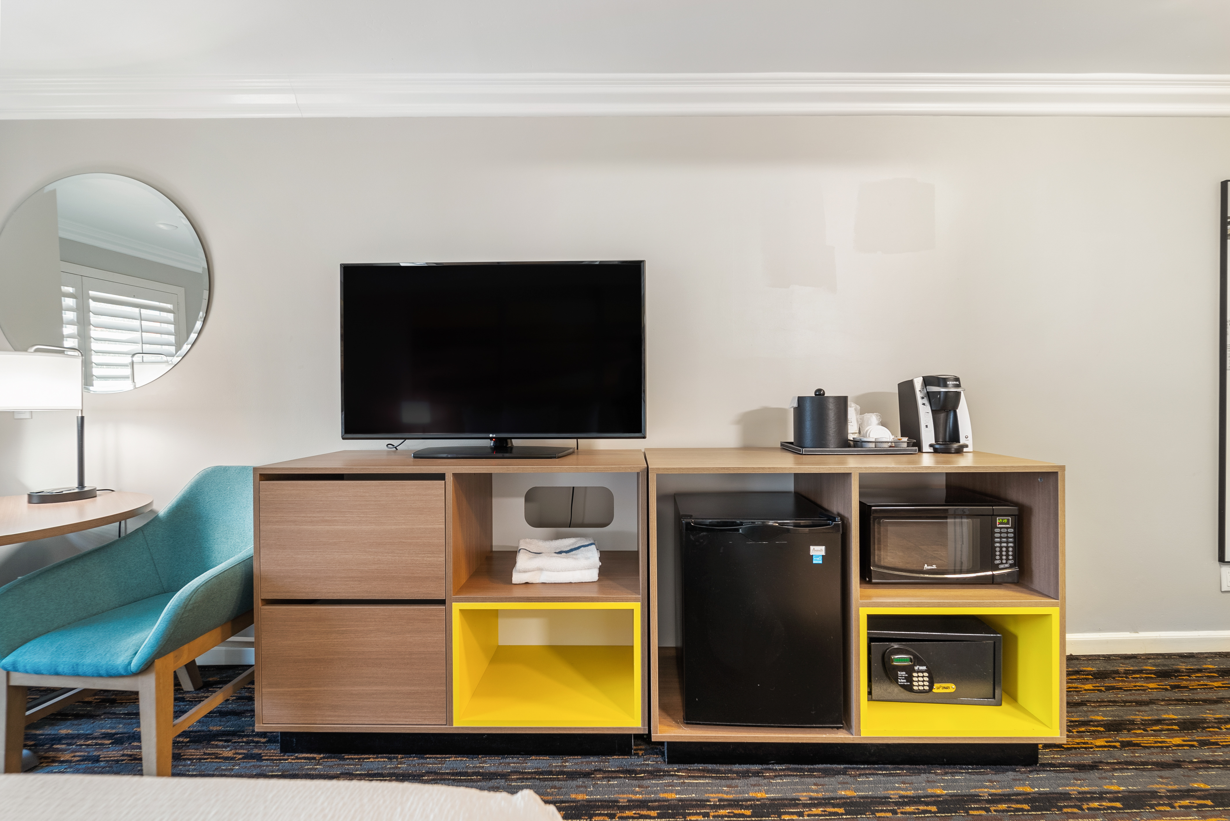 Guest room at the Days Inn by Wyndham San Diego Hotel Circle in San Diego, California