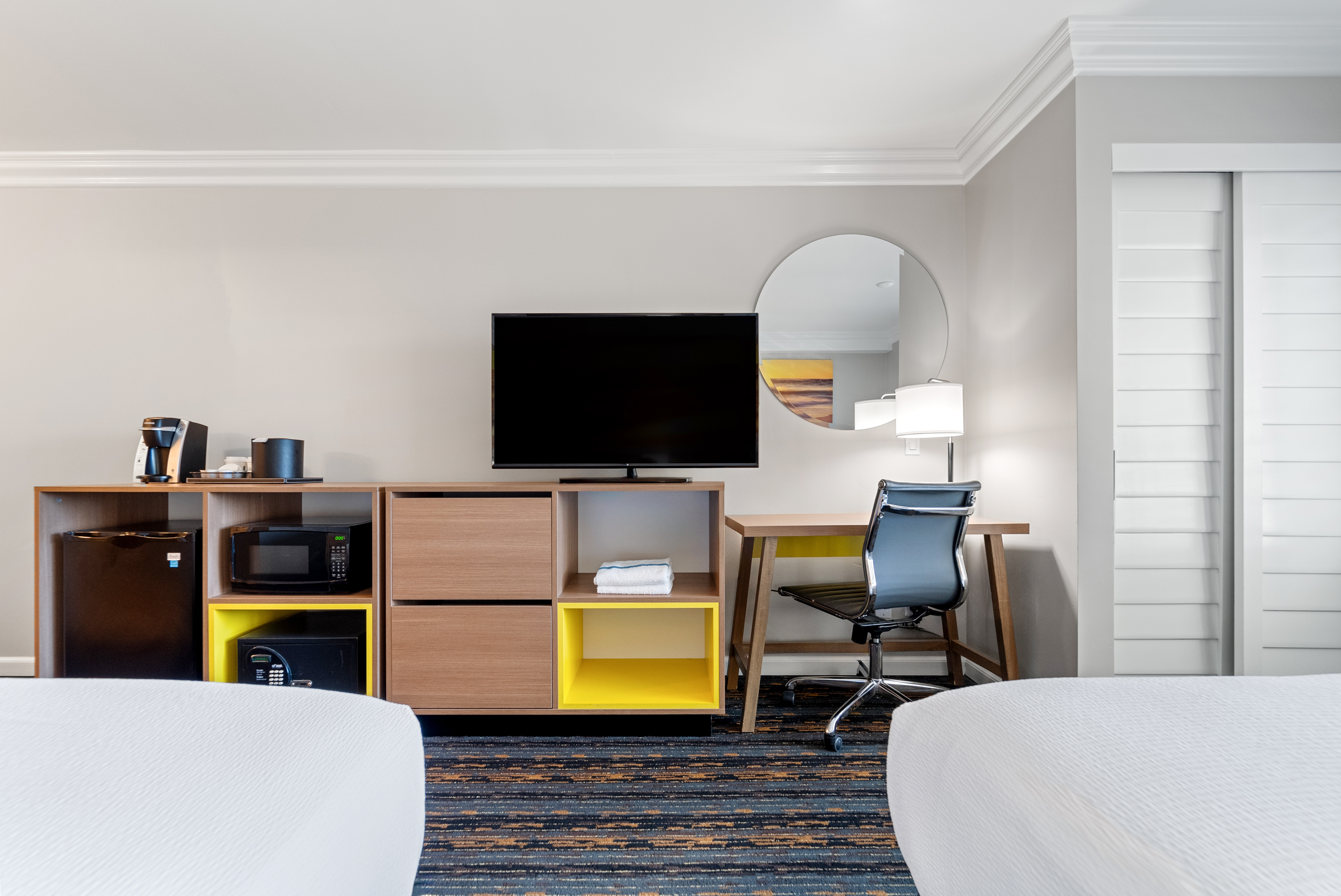 Guest room at the Days Inn by Wyndham San Diego Hotel Circle in San Diego, California