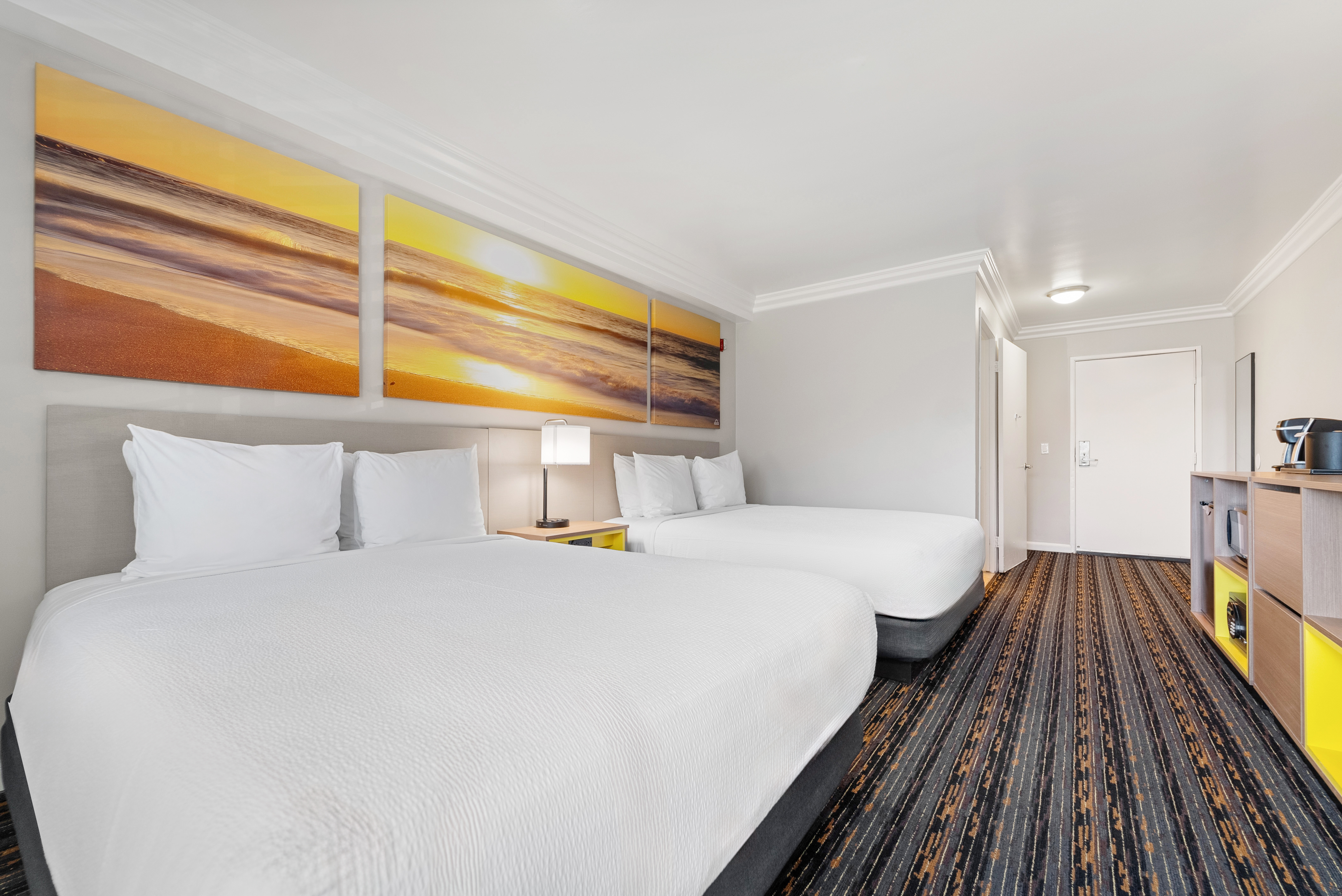 Guest room at the Days Inn by Wyndham San Diego Hotel Circle in San Diego, California