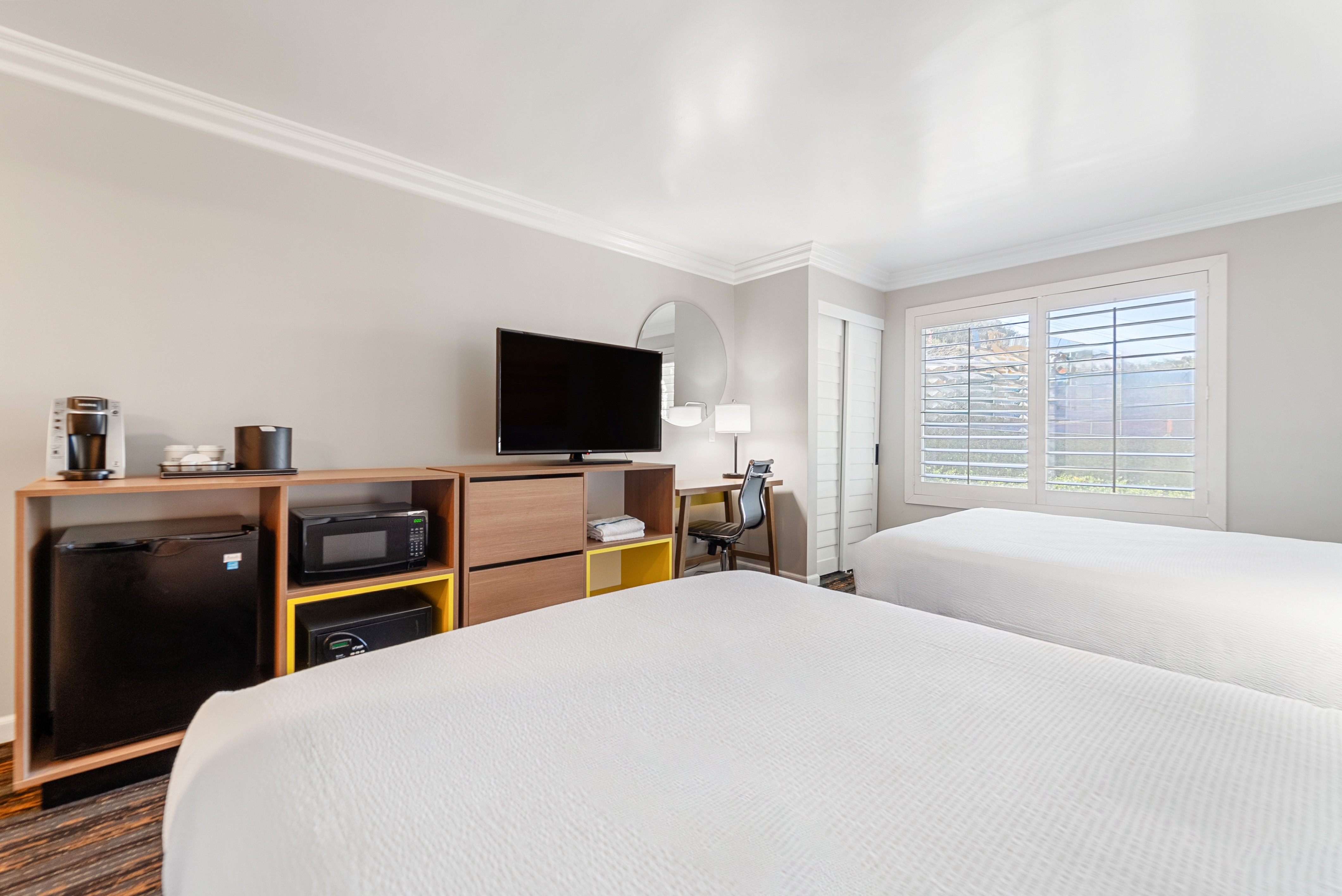Guest room at the Days Inn by Wyndham San Diego Hotel Circle in San Diego, California