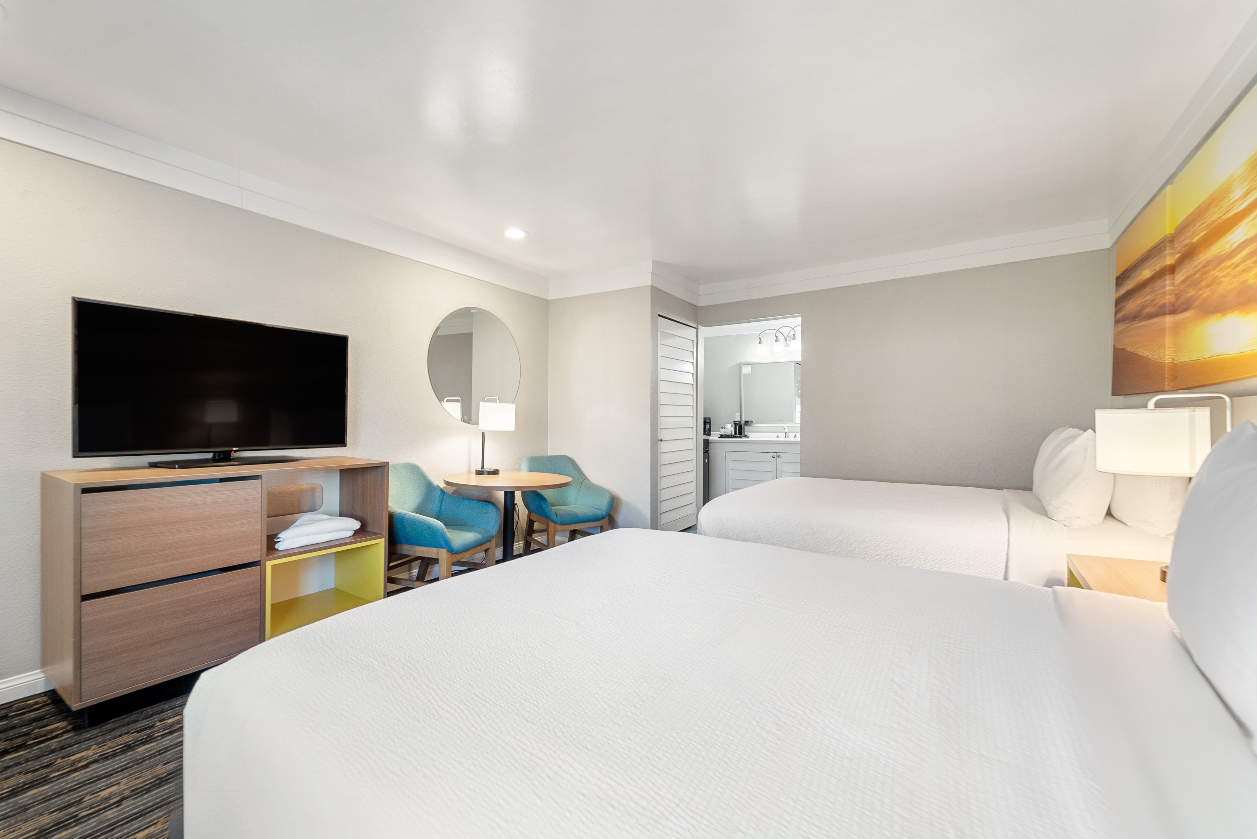 Guest room at the Days Inn by Wyndham San Diego Hotel Circle in San Diego, California