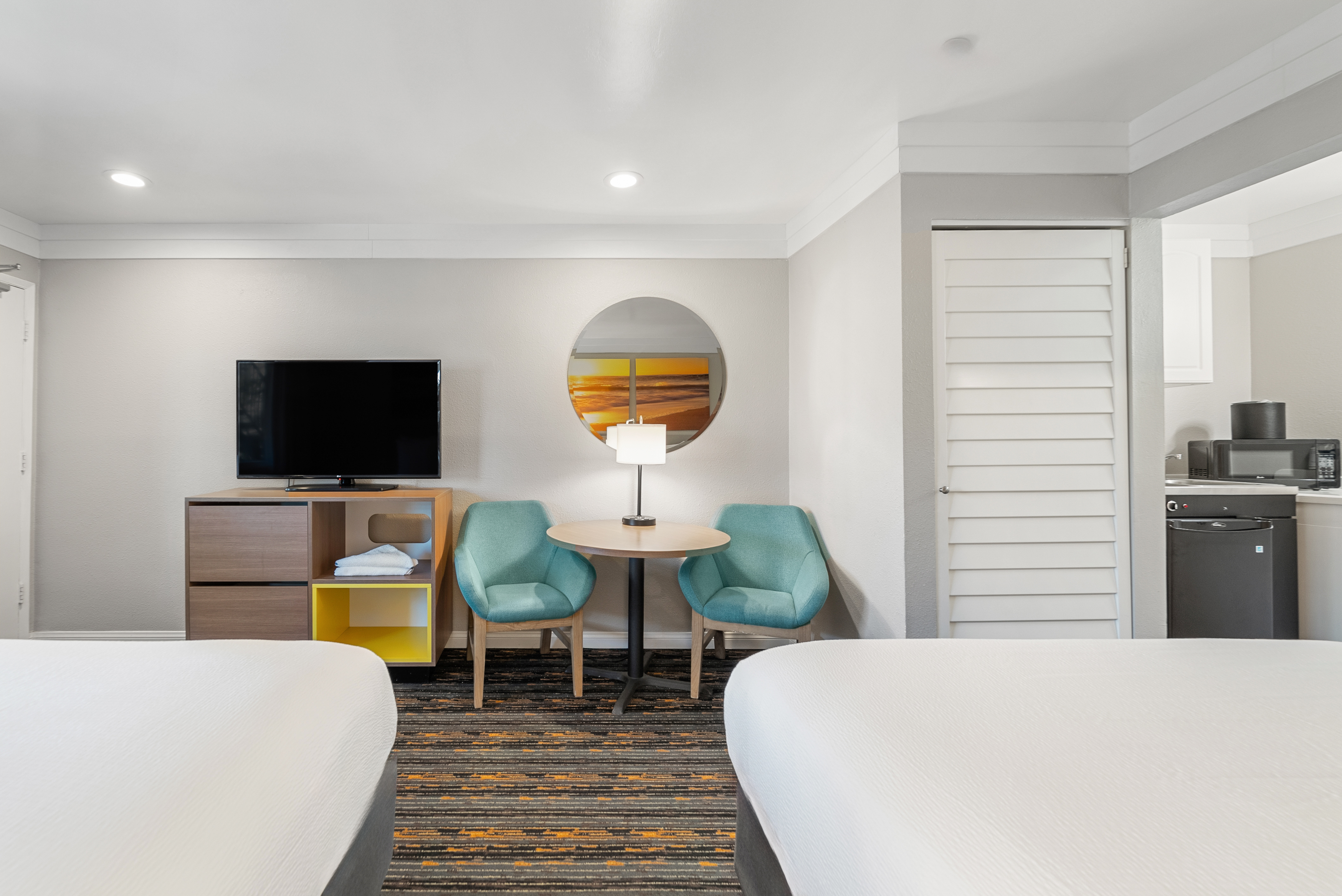 Guest room at the Days Inn by Wyndham San Diego Hotel Circle in San Diego, California