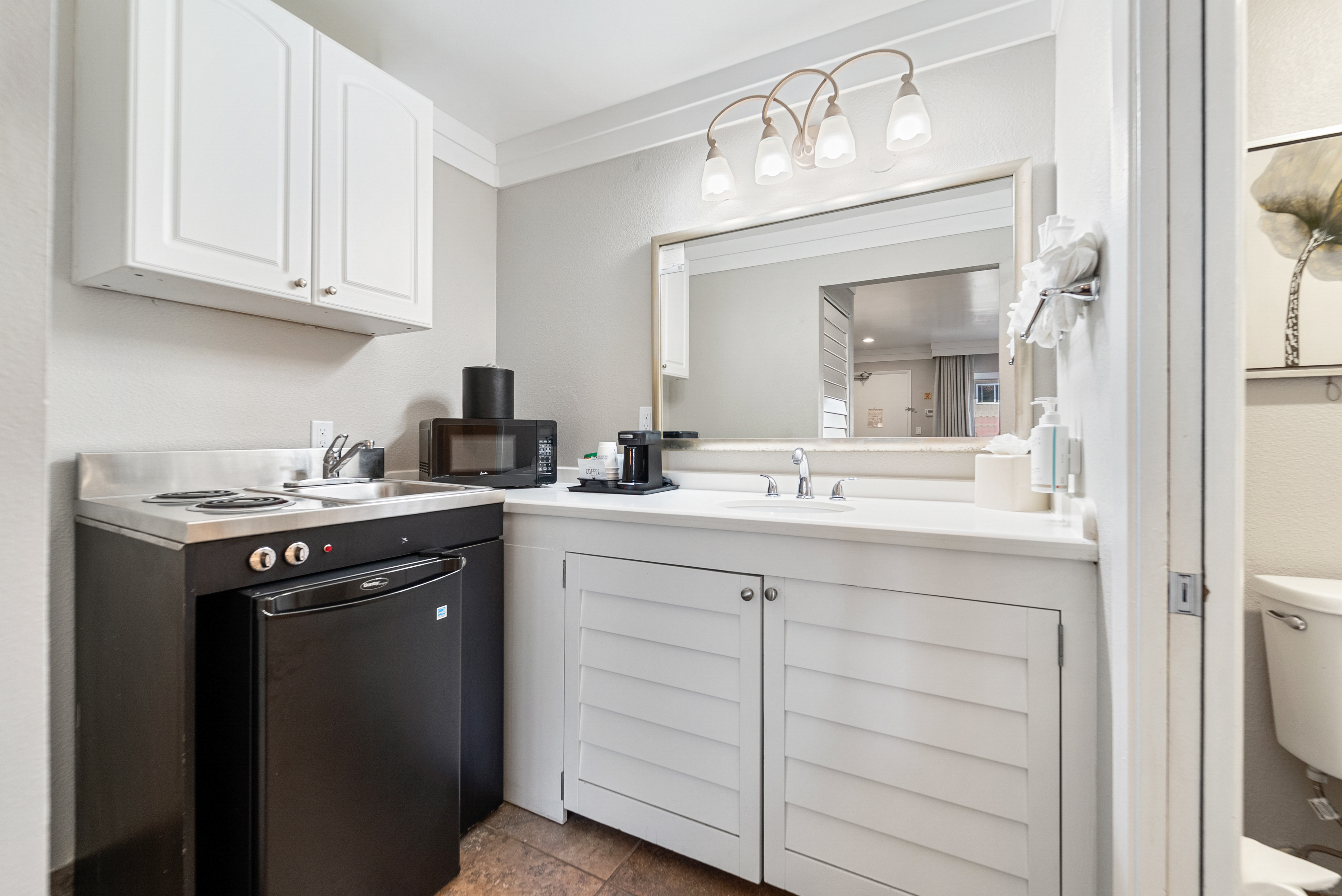 Guest room at the Days Inn by Wyndham San Diego Hotel Circle in San Diego, California
