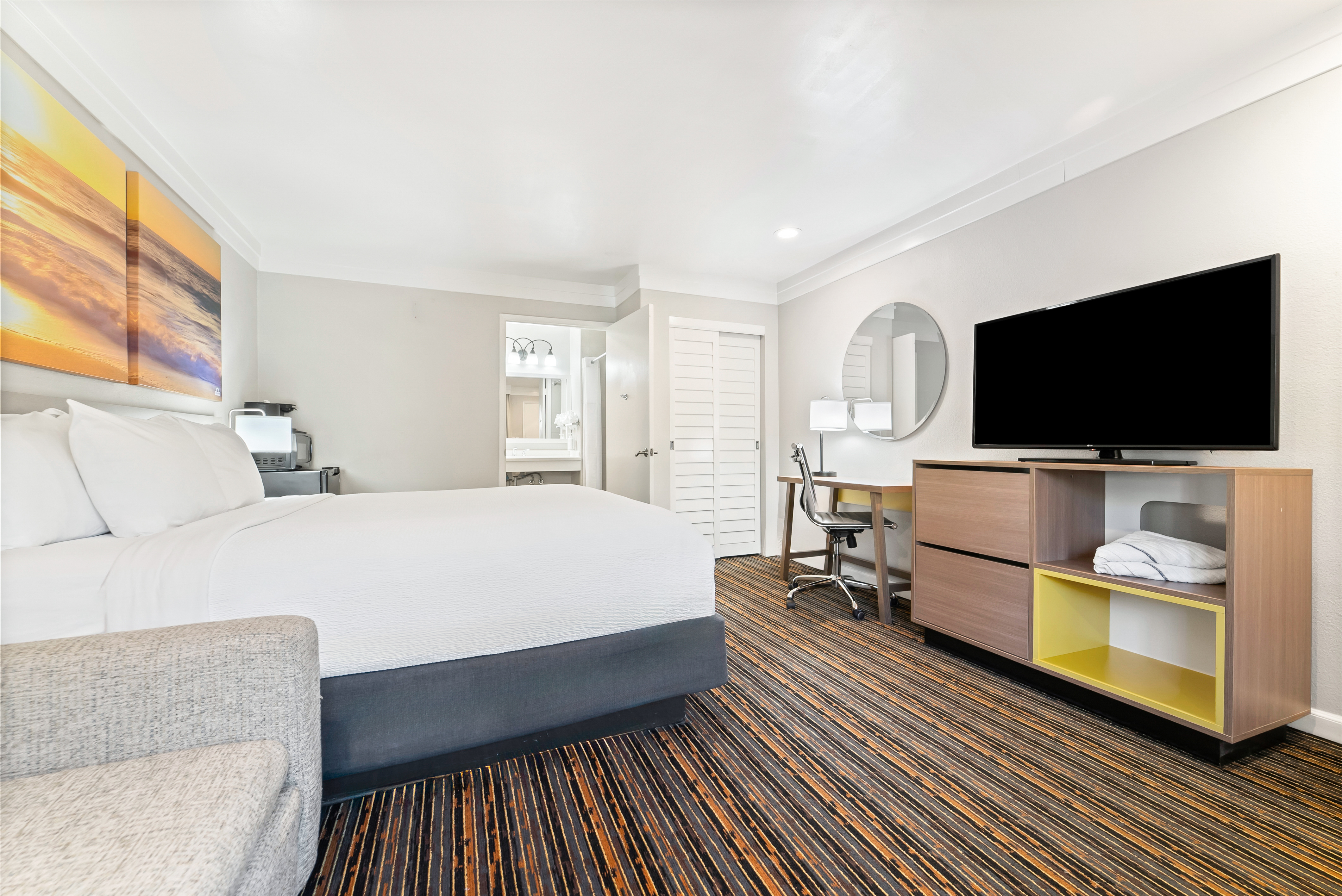 Guest room at the Days Inn by Wyndham San Diego Hotel Circle in San Diego, California