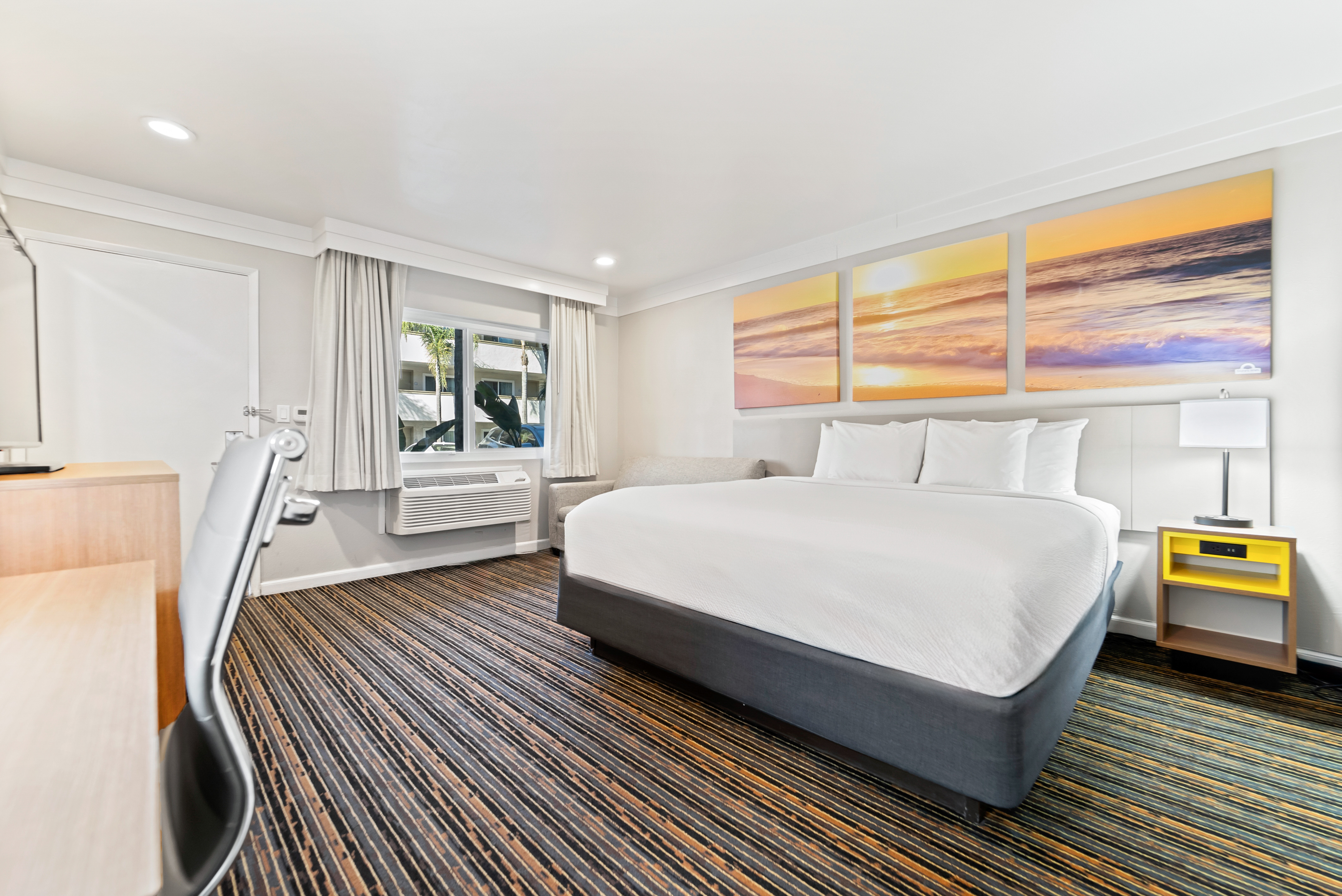 Guest room at the Days Inn by Wyndham San Diego Hotel Circle in San Diego, California