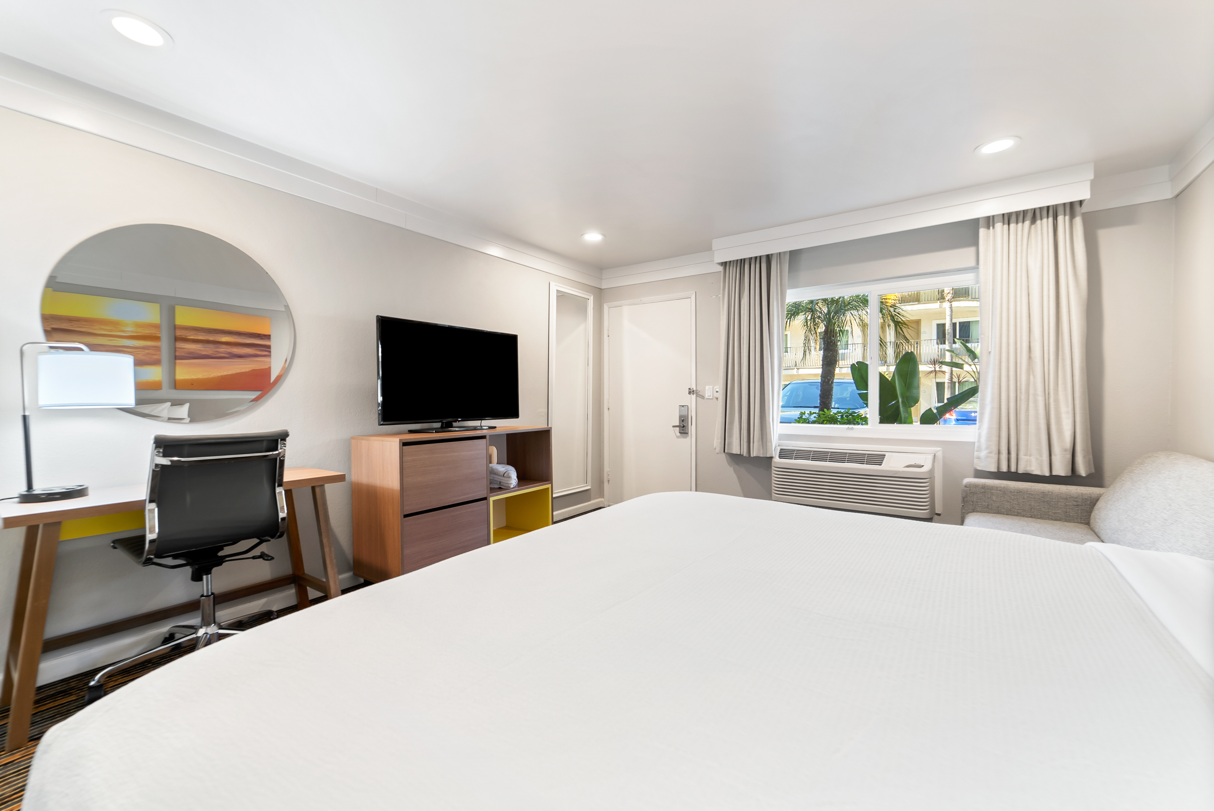 Guest room at the Days Inn by Wyndham San Diego Hotel Circle in San Diego, California