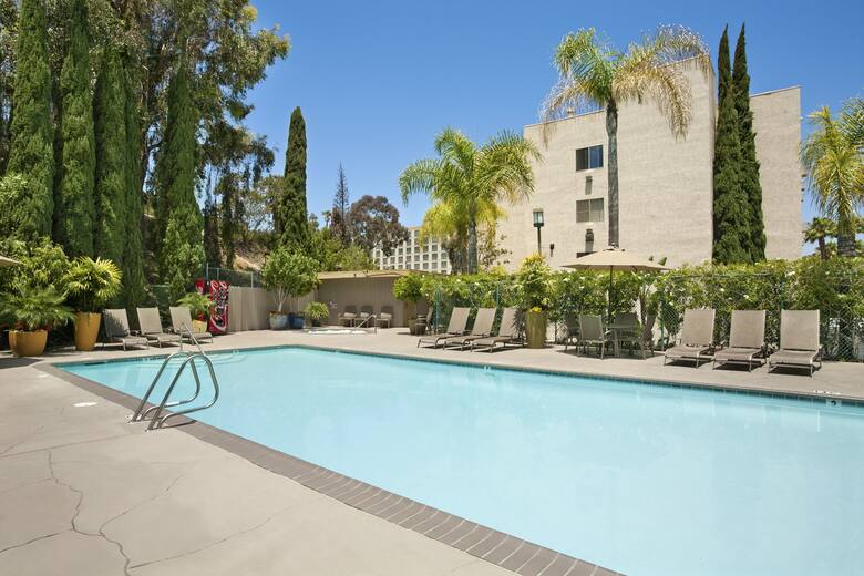 Pool at the Days Inn San Diego Hotel Circle Near SeaWorld in San Diego, California