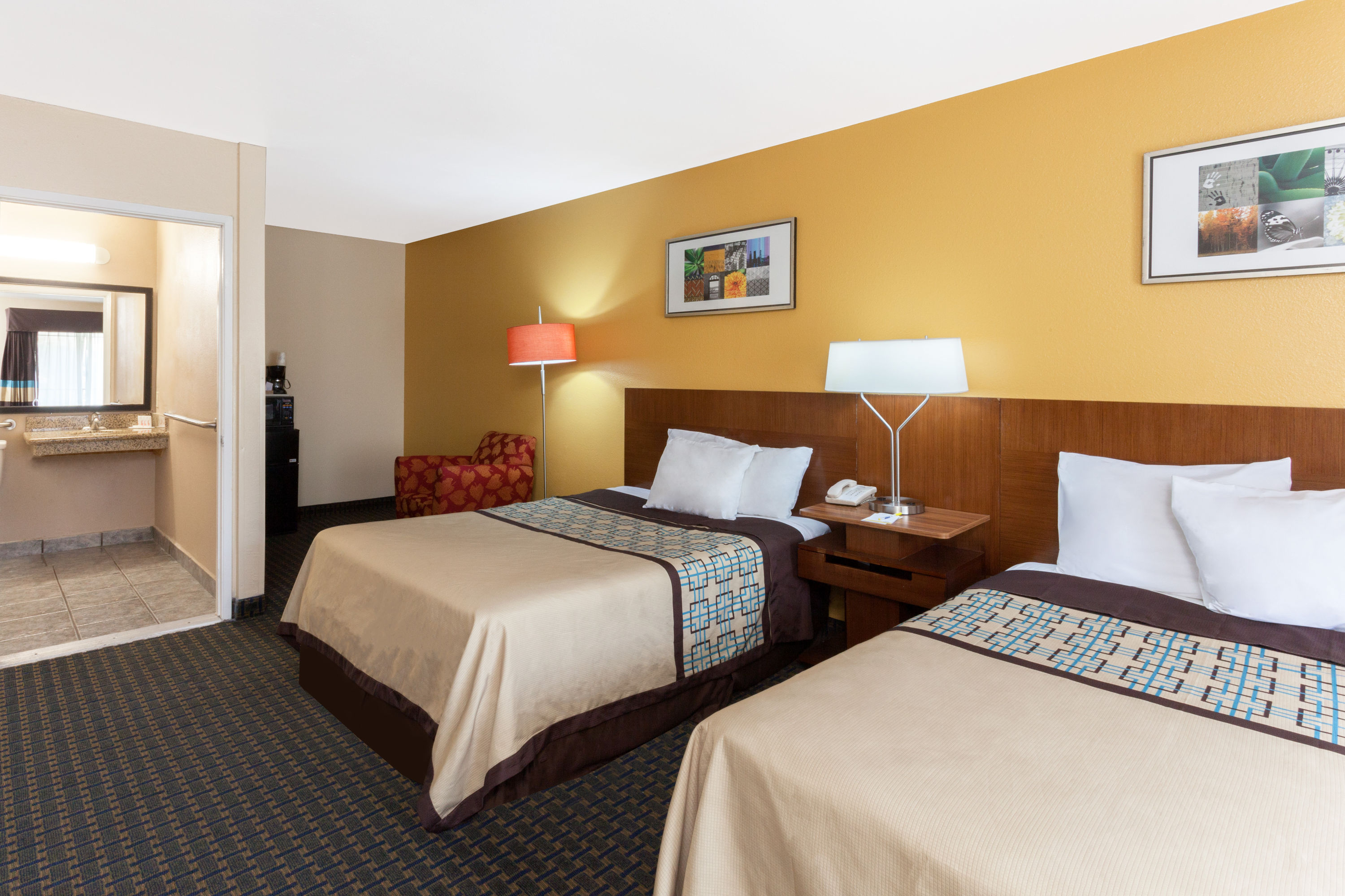 Guest room at the Days Inn by Wyndham Mission Valley/SDSU in San Diego, California