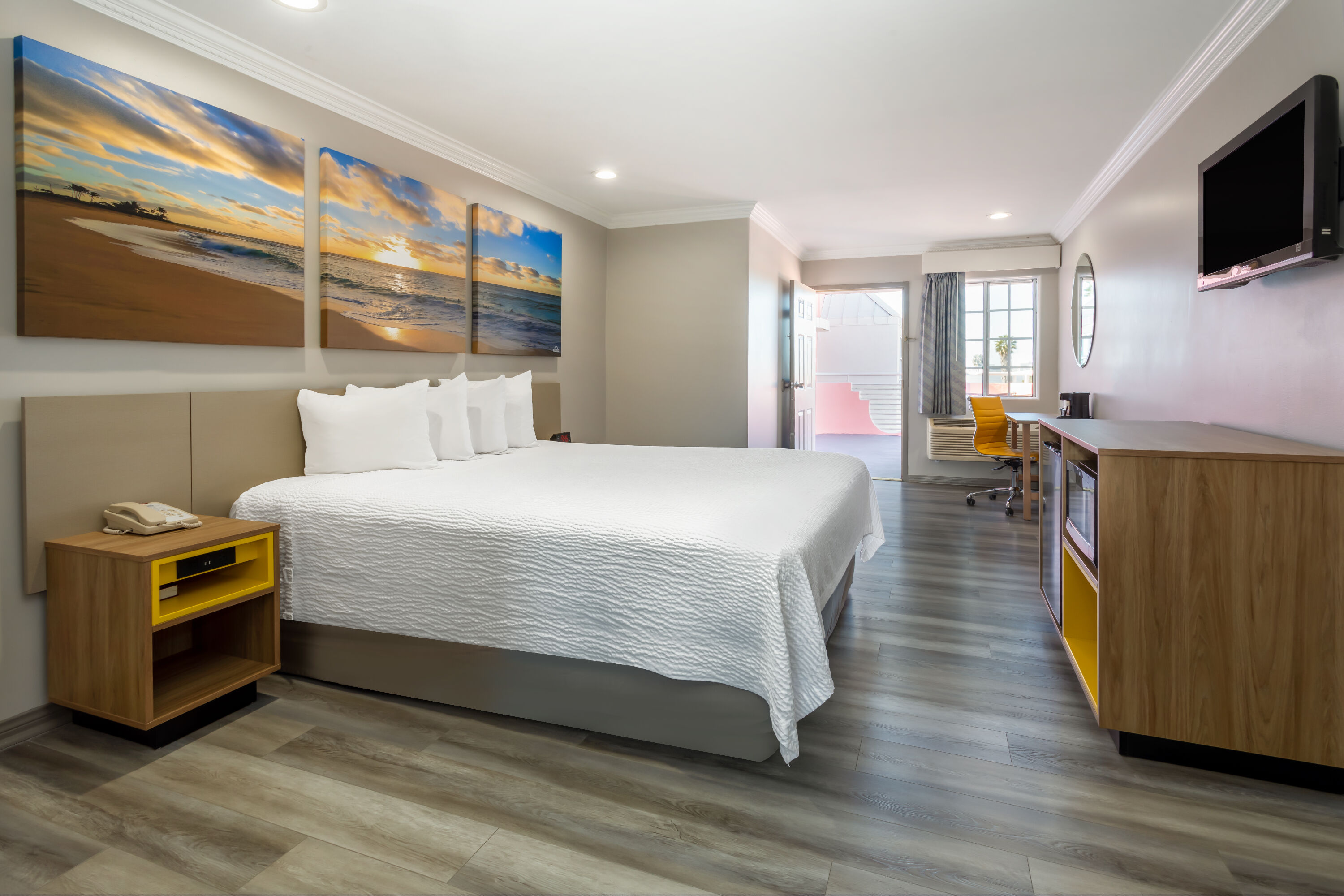 Guest room at the Days Inn by Wyndham Santa Monica in Santa Monica, California