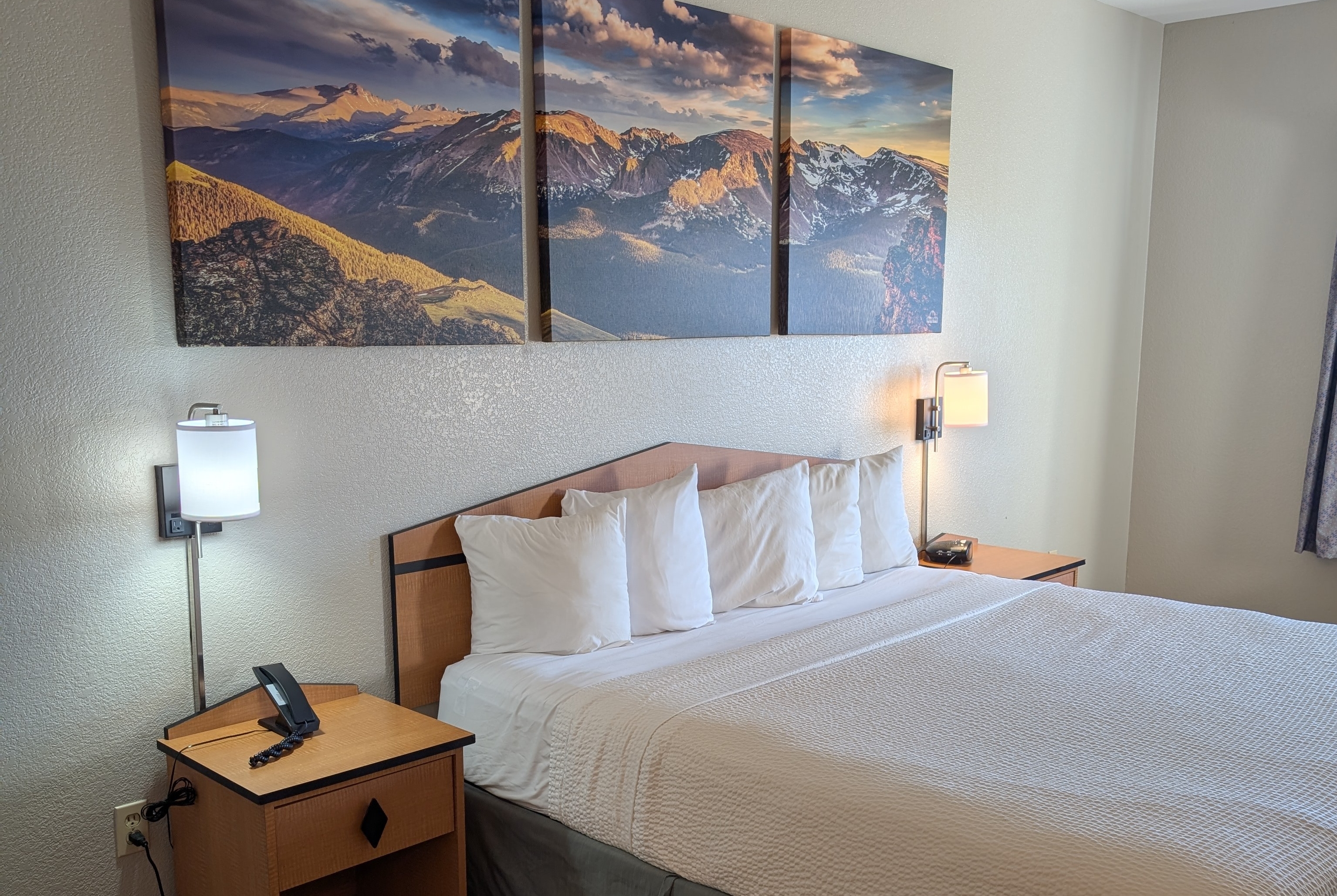 Guest room at the Days Inn & Suites by Wyndham Castle Rock in Castle Rock, Colorado