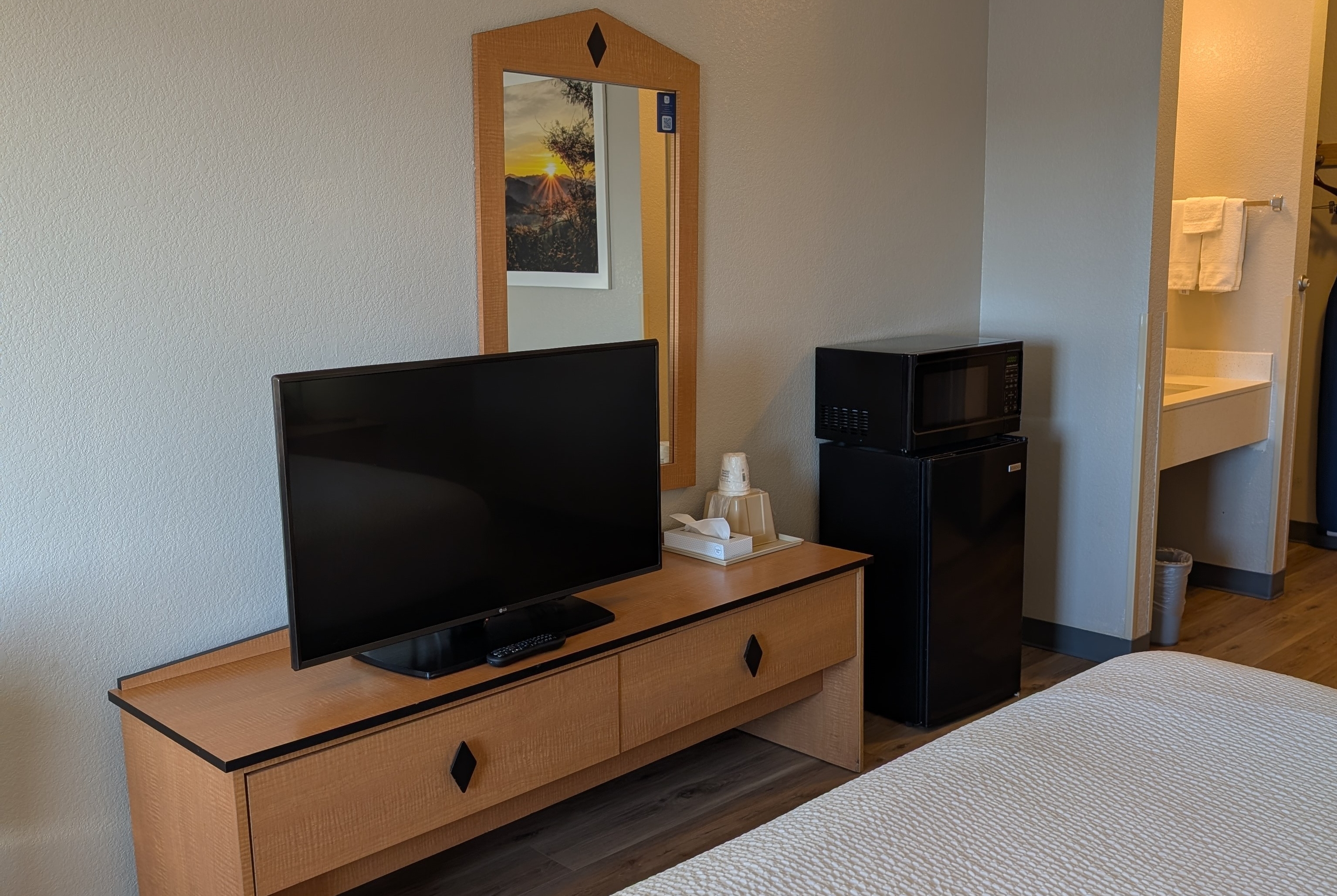 Guest room at the Days Inn & Suites by Wyndham Castle Rock in Castle Rock, Colorado