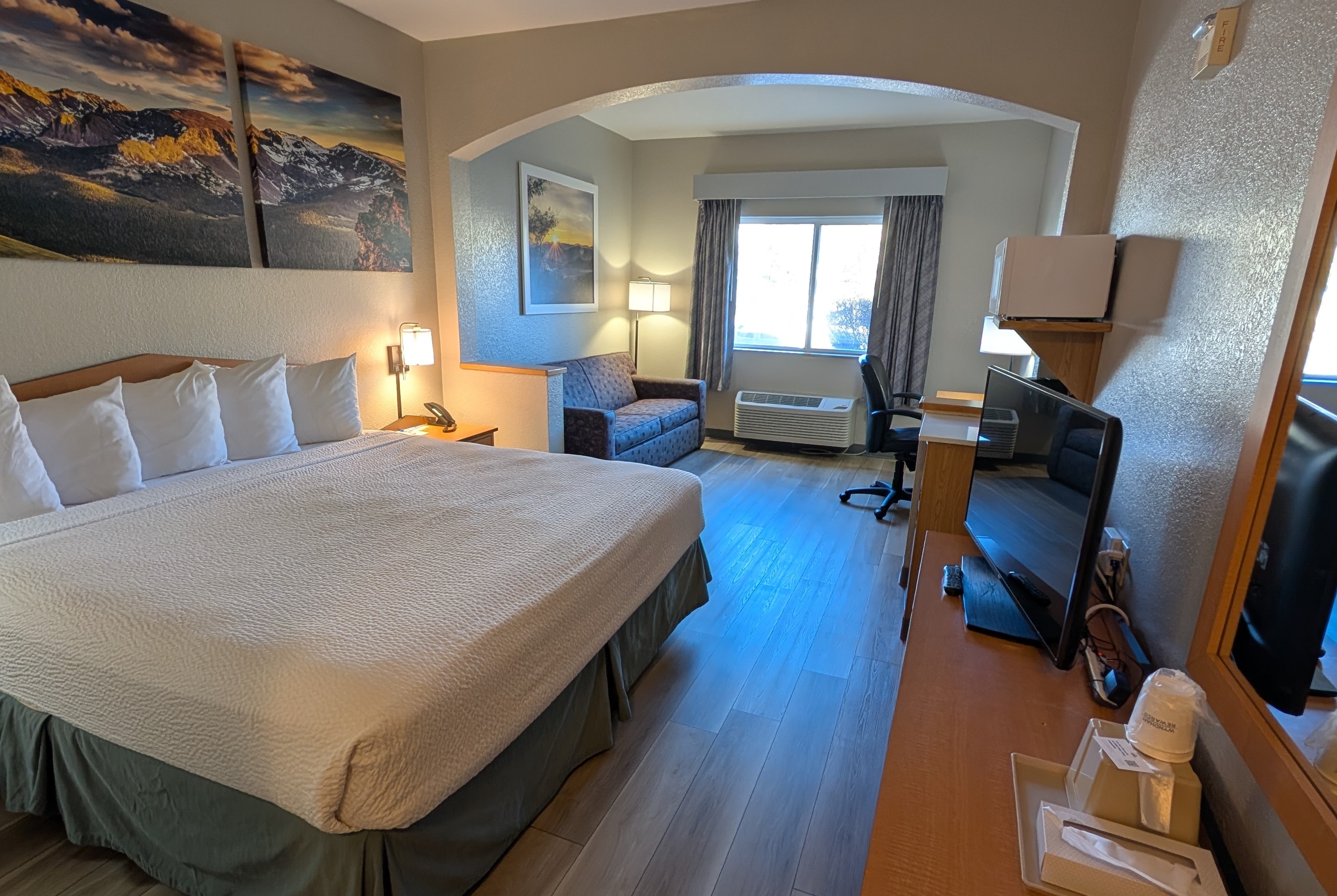Guest room at the Days Inn & Suites by Wyndham Castle Rock in Castle Rock, Colorado