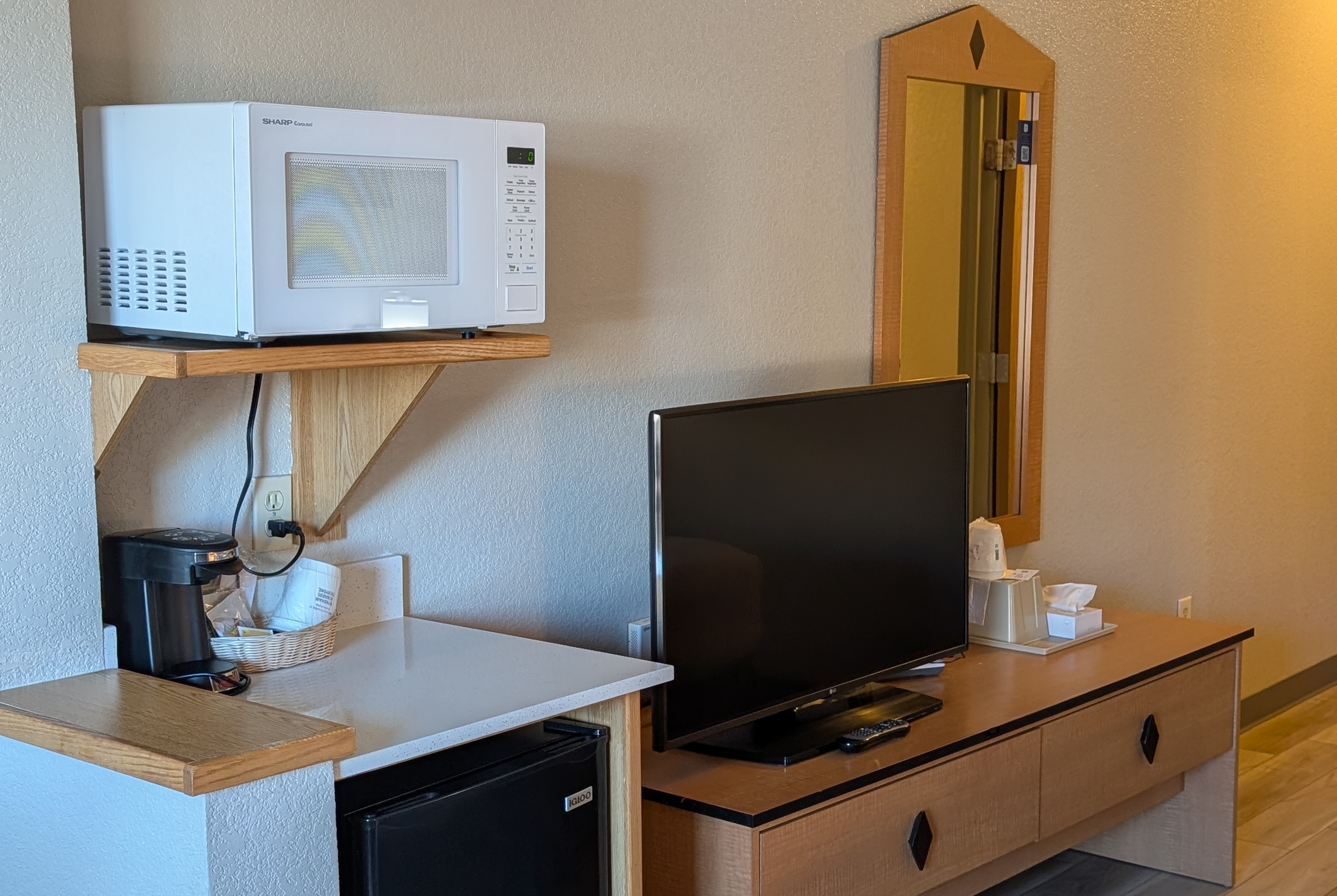 Guest room at the Days Inn & Suites by Wyndham Castle Rock in Castle Rock, Colorado