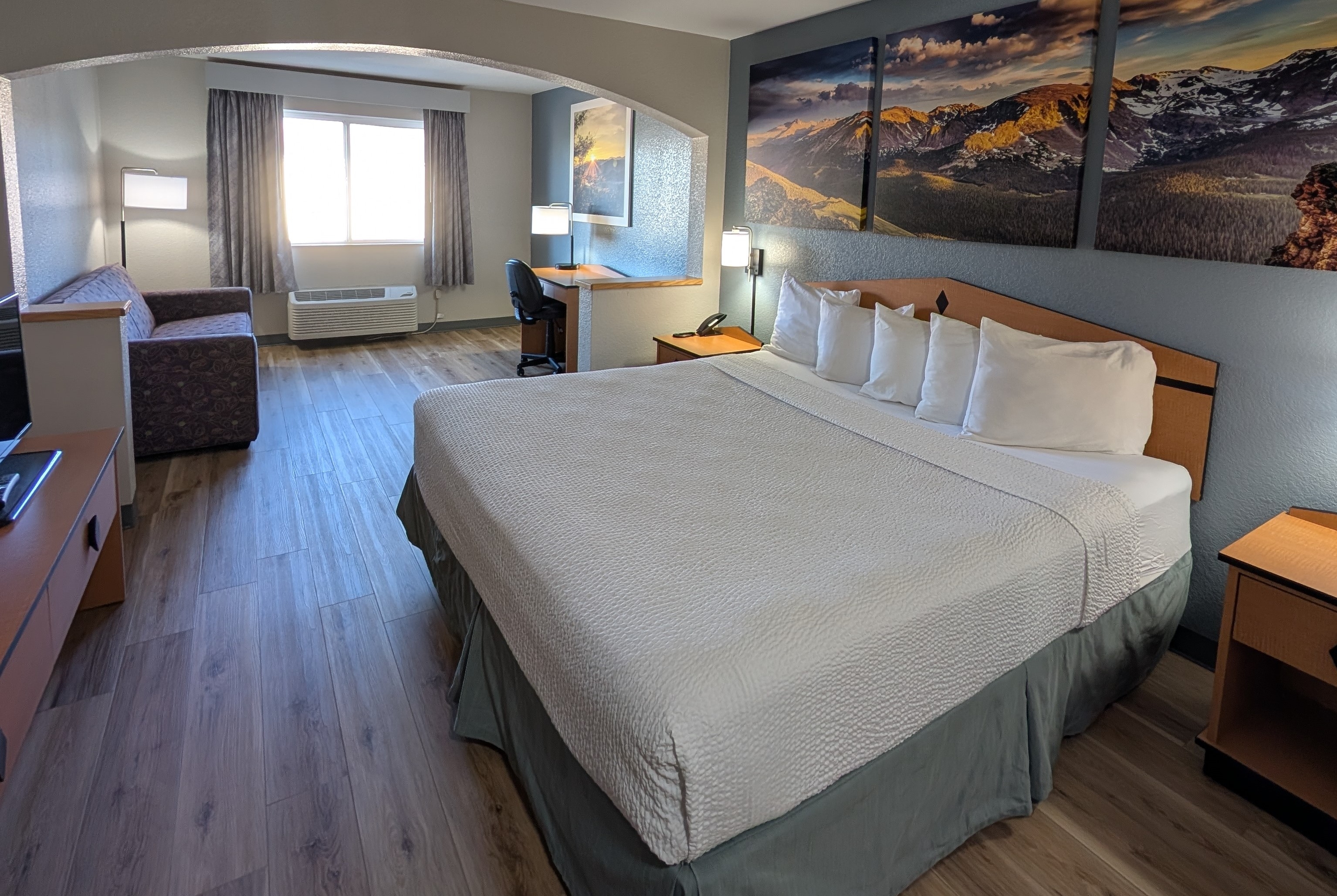 Guest room at the Days Inn & Suites by Wyndham Castle Rock in Castle Rock, Colorado