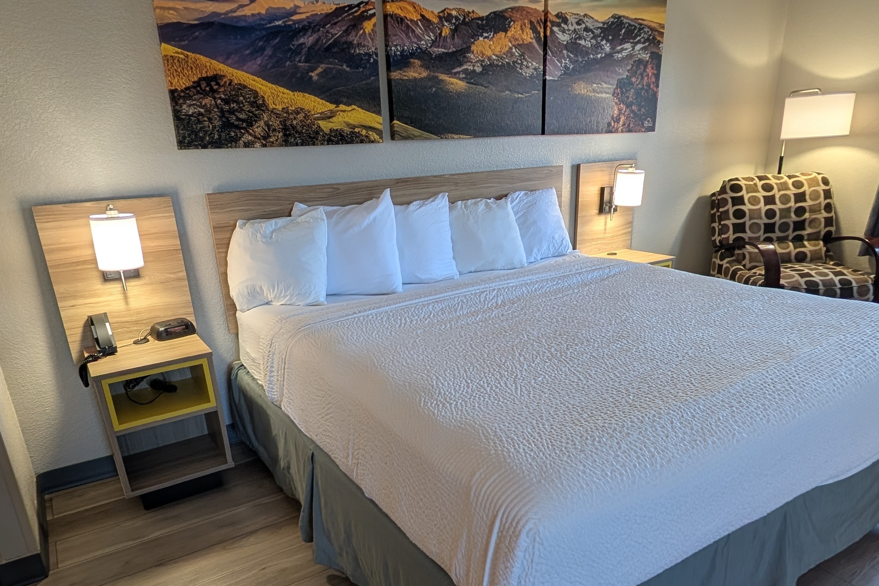 Guest room at the Days Inn & Suites by Wyndham Castle Rock in Castle Rock, Colorado