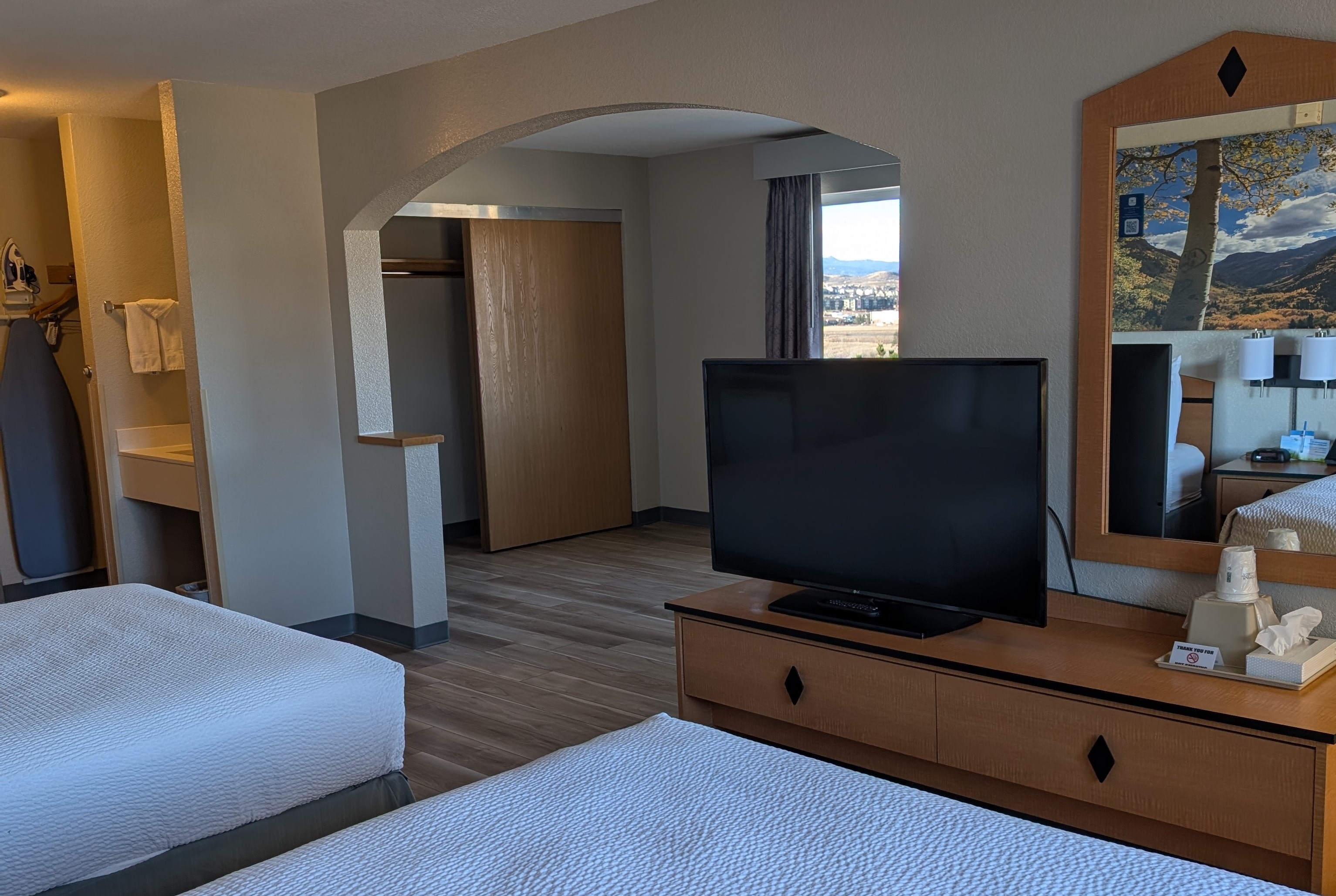 Guest room at the Days Inn & Suites by Wyndham Castle Rock in Castle Rock, Colorado