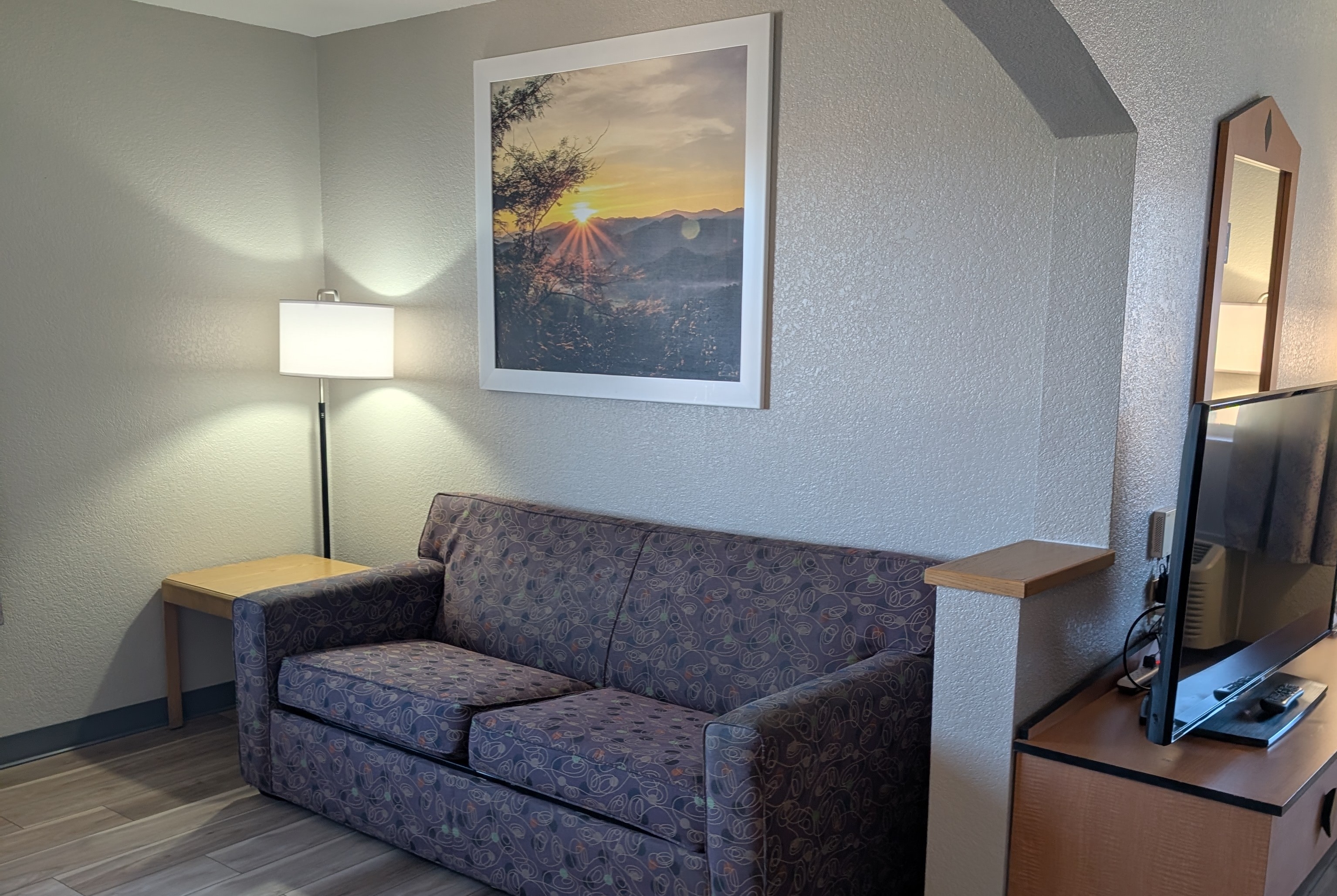 Guest room at the Days Inn & Suites by Wyndham Castle Rock in Castle Rock, Colorado