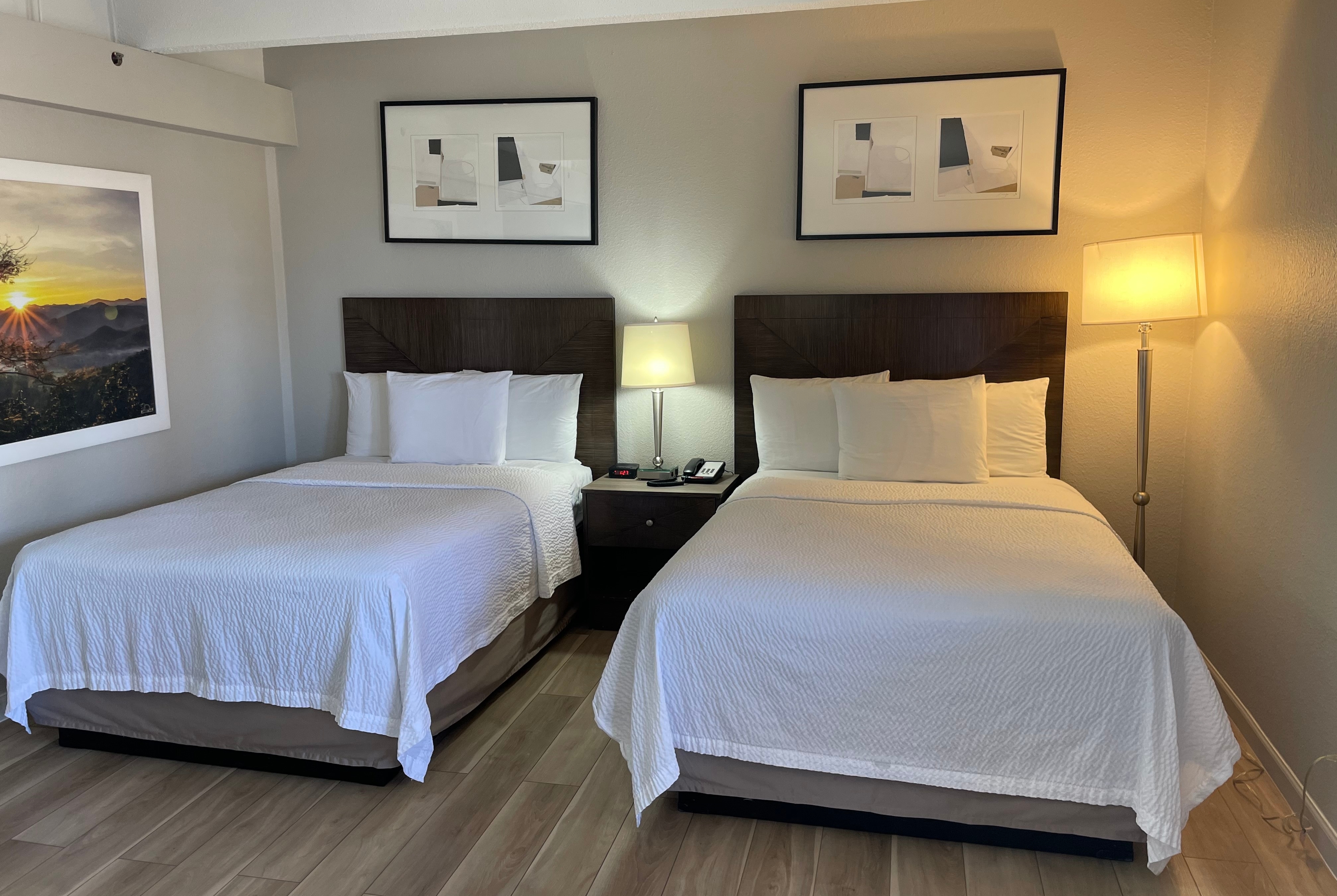 Guest room at the Days Inn by Wyndham Denver Downtown in Denver, Colorado