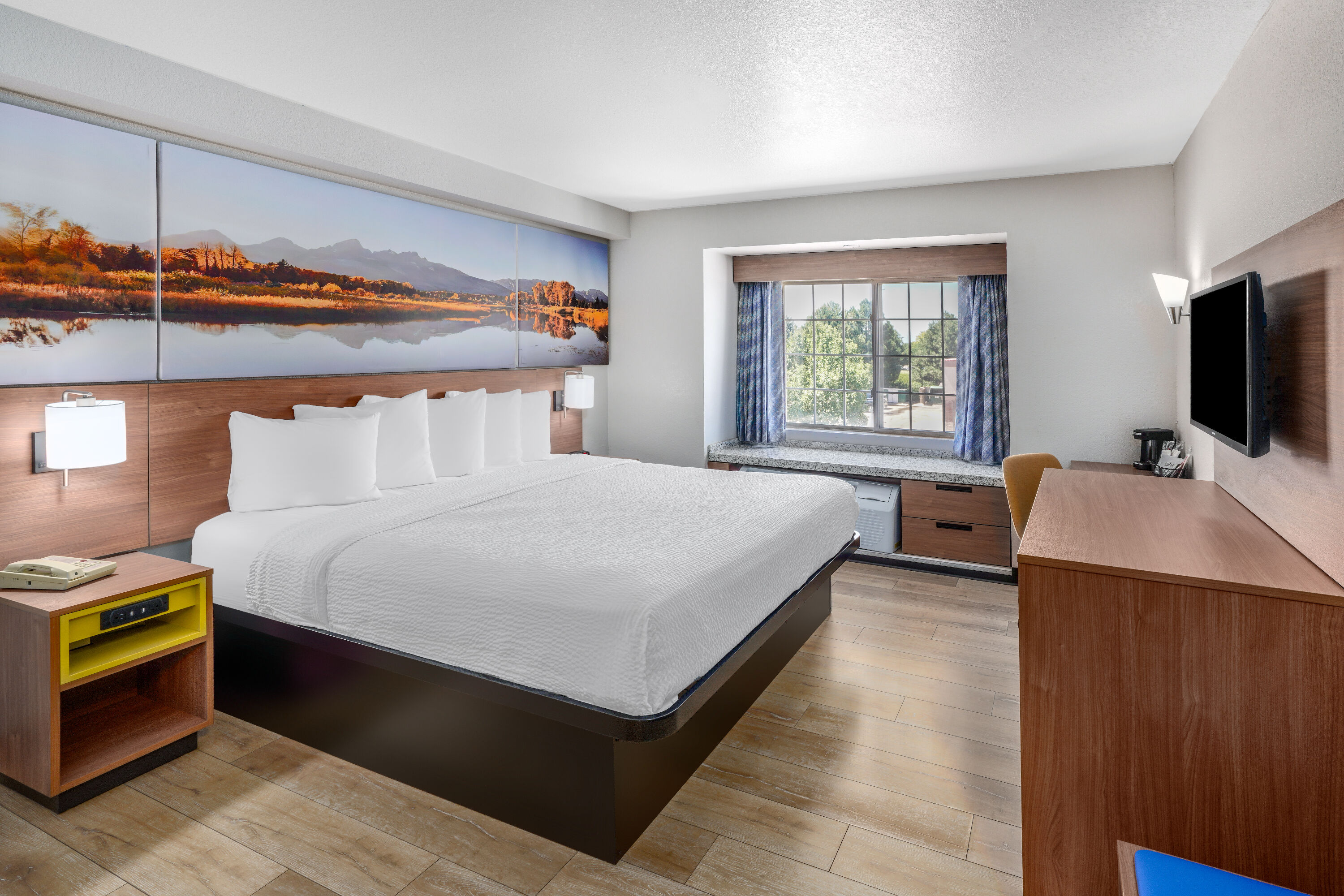 Guest room at the Days Inn & Suites by Wyndham Greeley in Greeley, Colorado