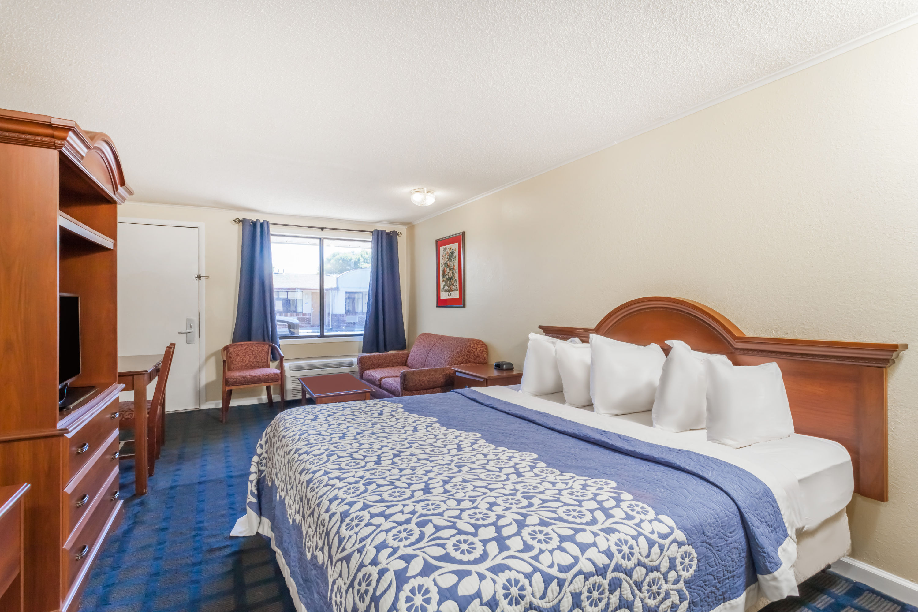 Guest room at the Days Inn by Wyndham Dover Downtown in Dover, Delaware