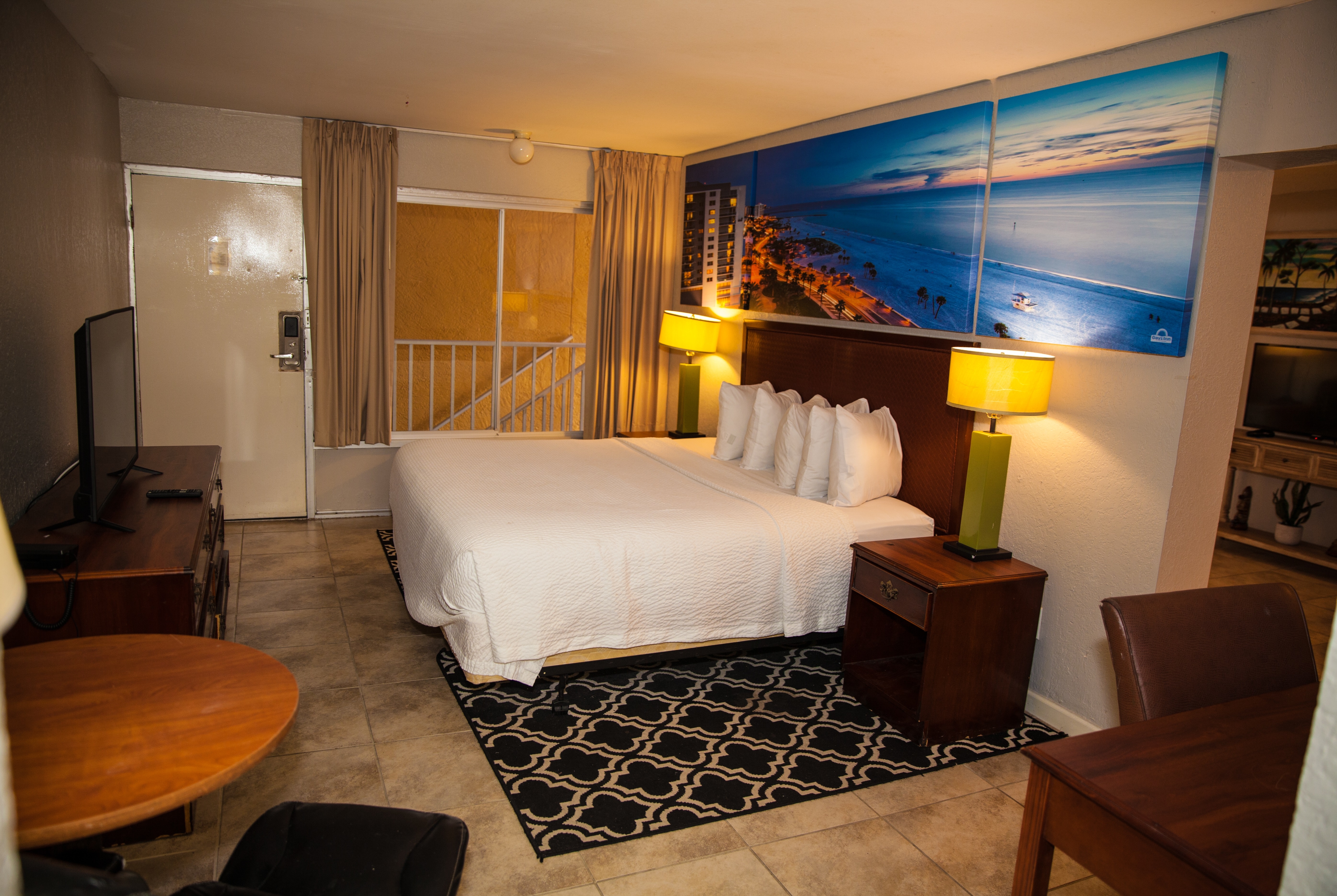 Guest room at the Days Inn by Wyndham Cocoa Cruiseport West At I-95/524 in Cocoa, Florida