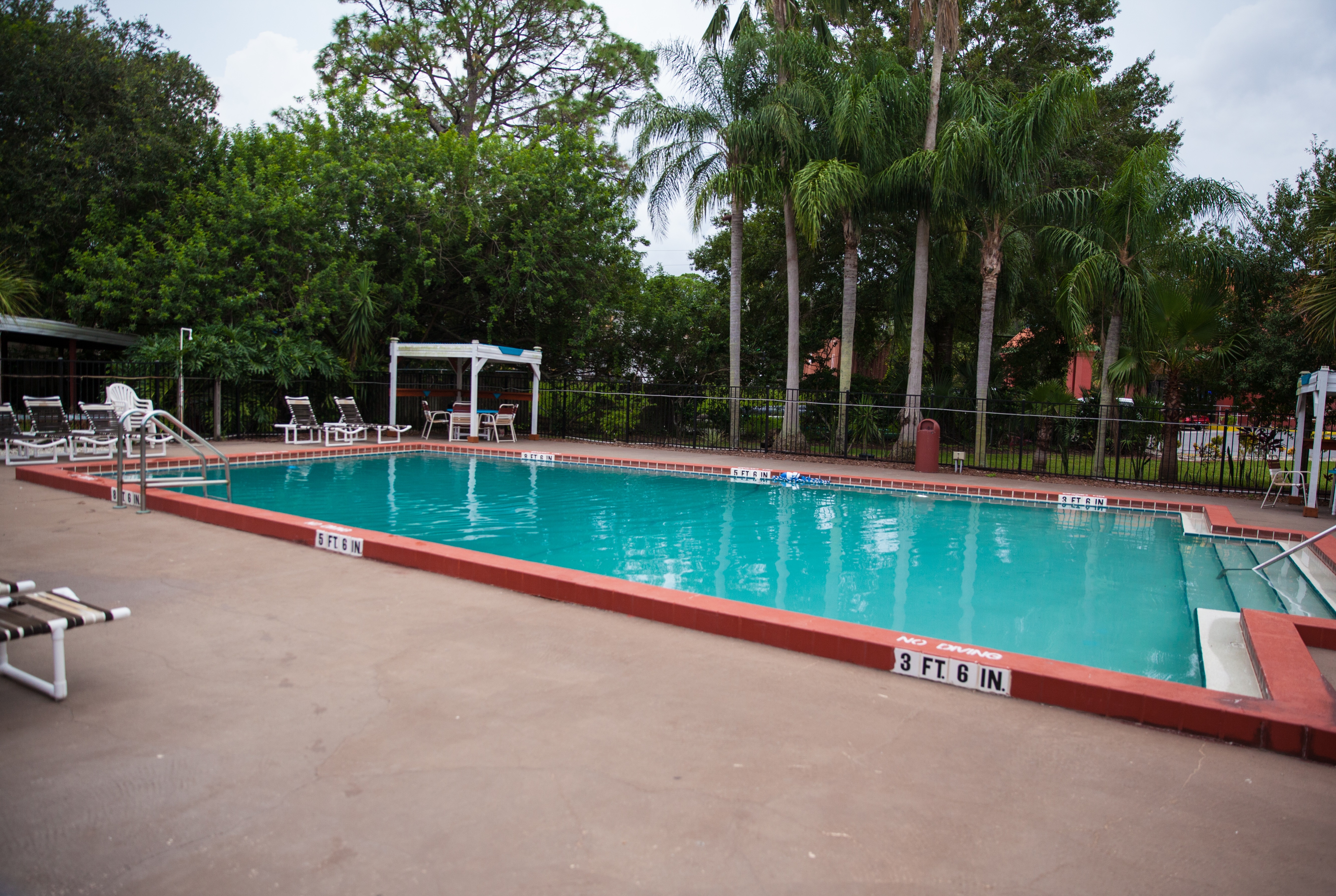 Pool at the Days Inn by Wyndham Cocoa Cruiseport West At I-95/524 in Cocoa, Florida