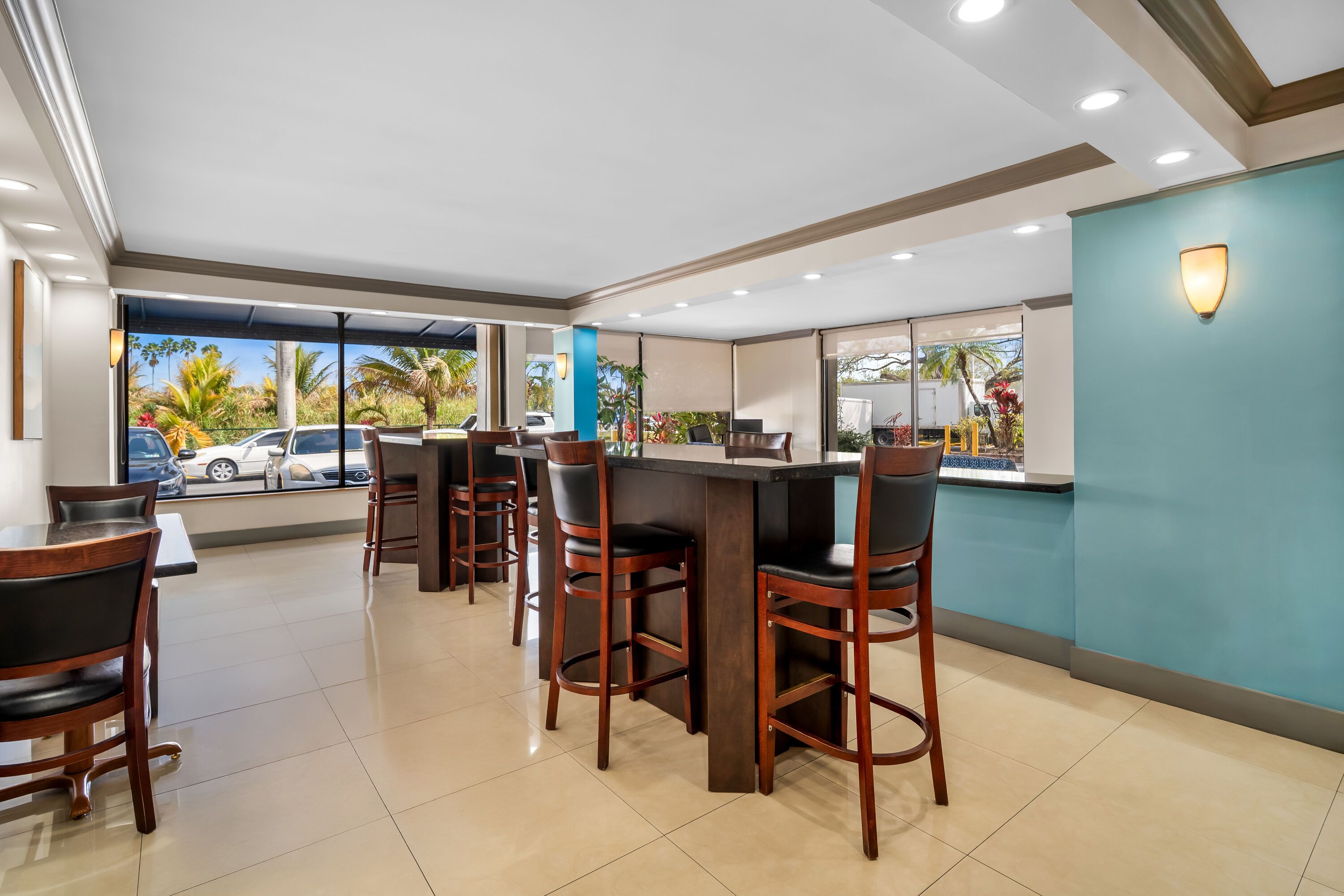 Days Inn by Wyndham Florida City restaurant breakfast area with seating in Florida City, Florida