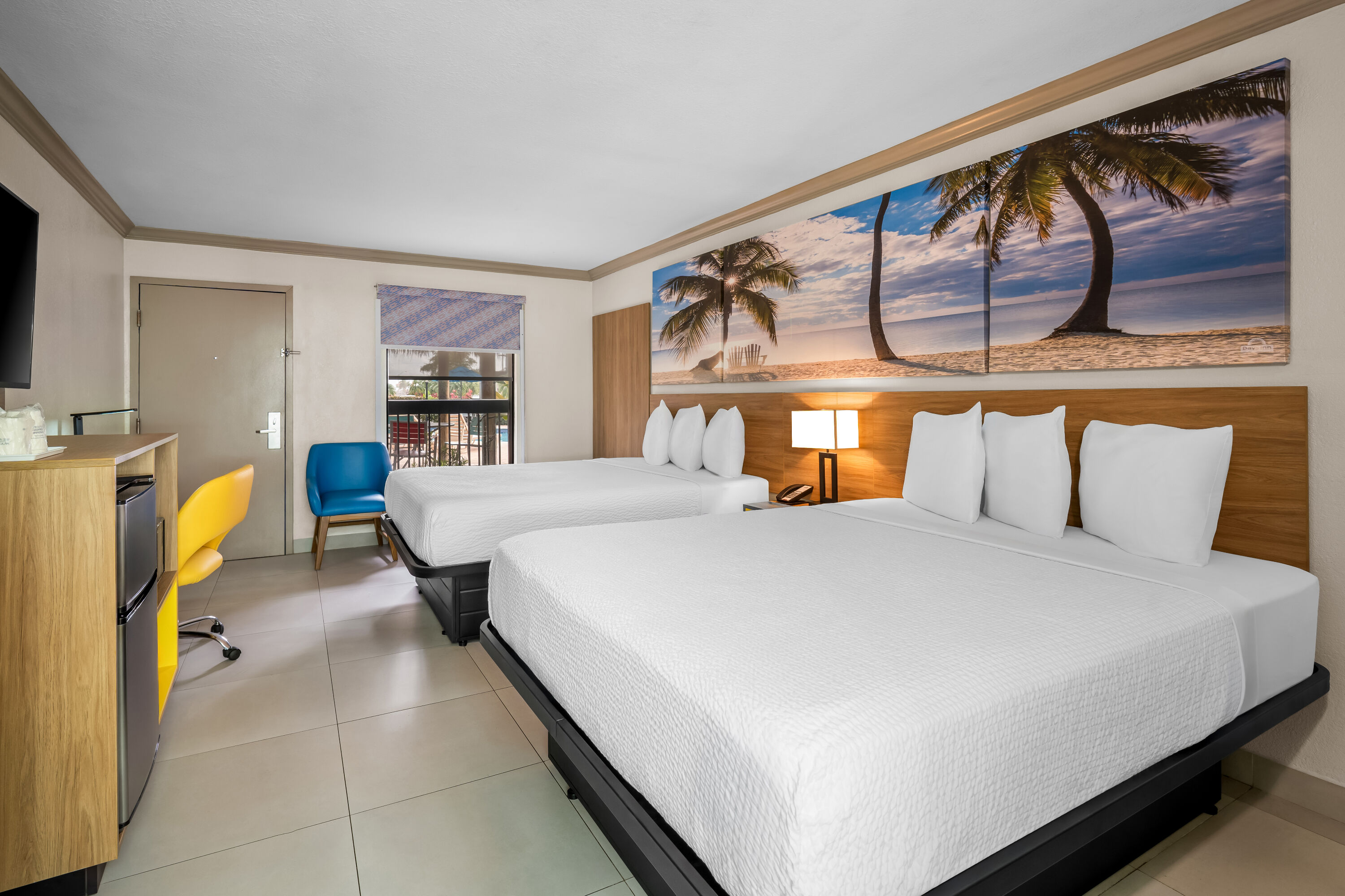 Double bed guest room at the Days Inn by Wyndham Florida City in Florida City, Florida