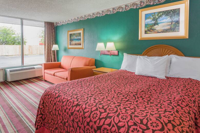 Guest room at the Days Inn Fort Myers in Fort Myers, Florida