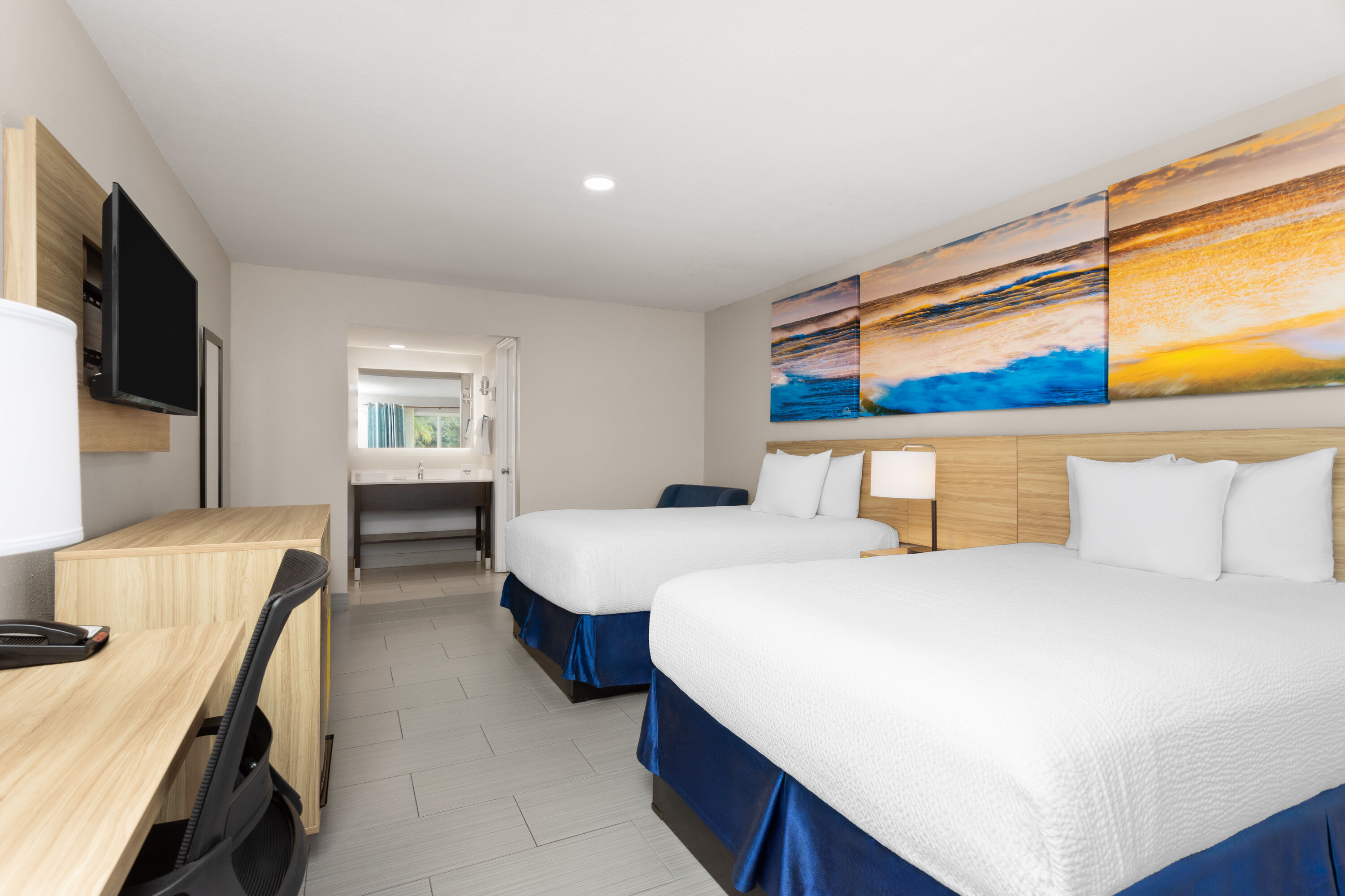 Guest room at the Days Inn by Wyndham Fort Myers Springs Resort in Fort Myers, Florida