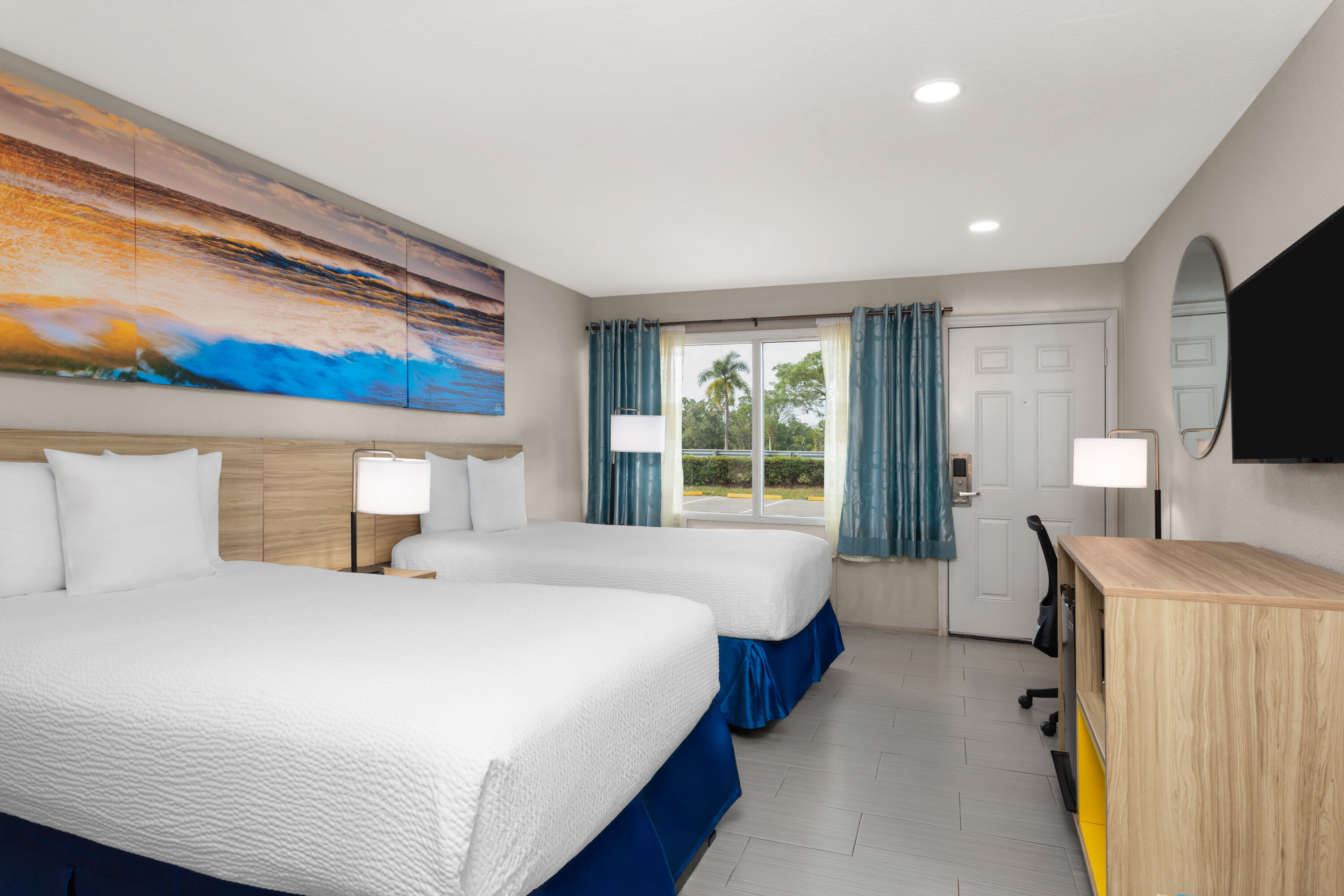 Guest room at the Days Inn by Wyndham Fort Myers Springs Resort in Fort Myers, Florida