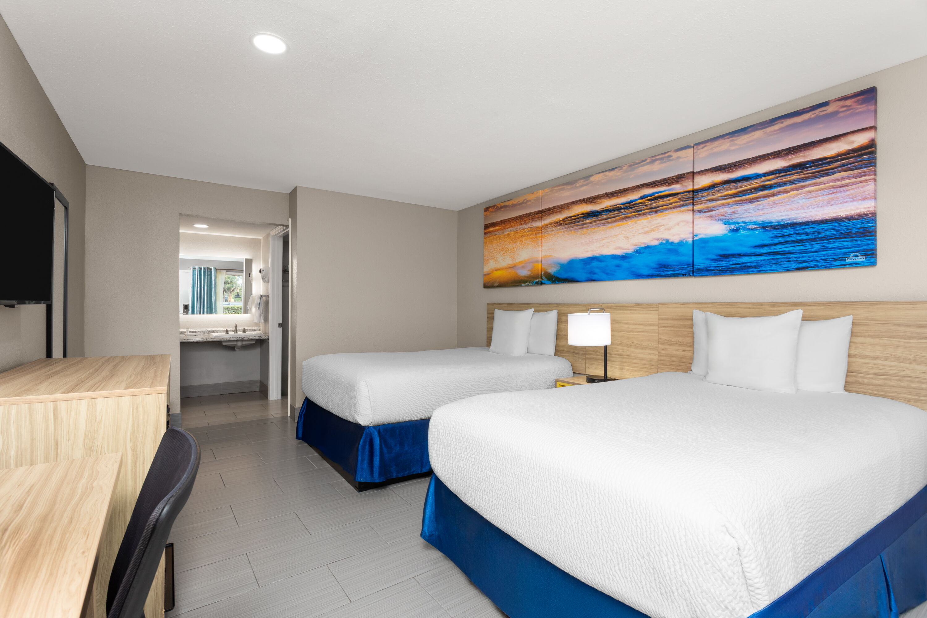 Guest room at the Days Inn by Wyndham Fort Myers Springs Resort in Fort Myers, Florida