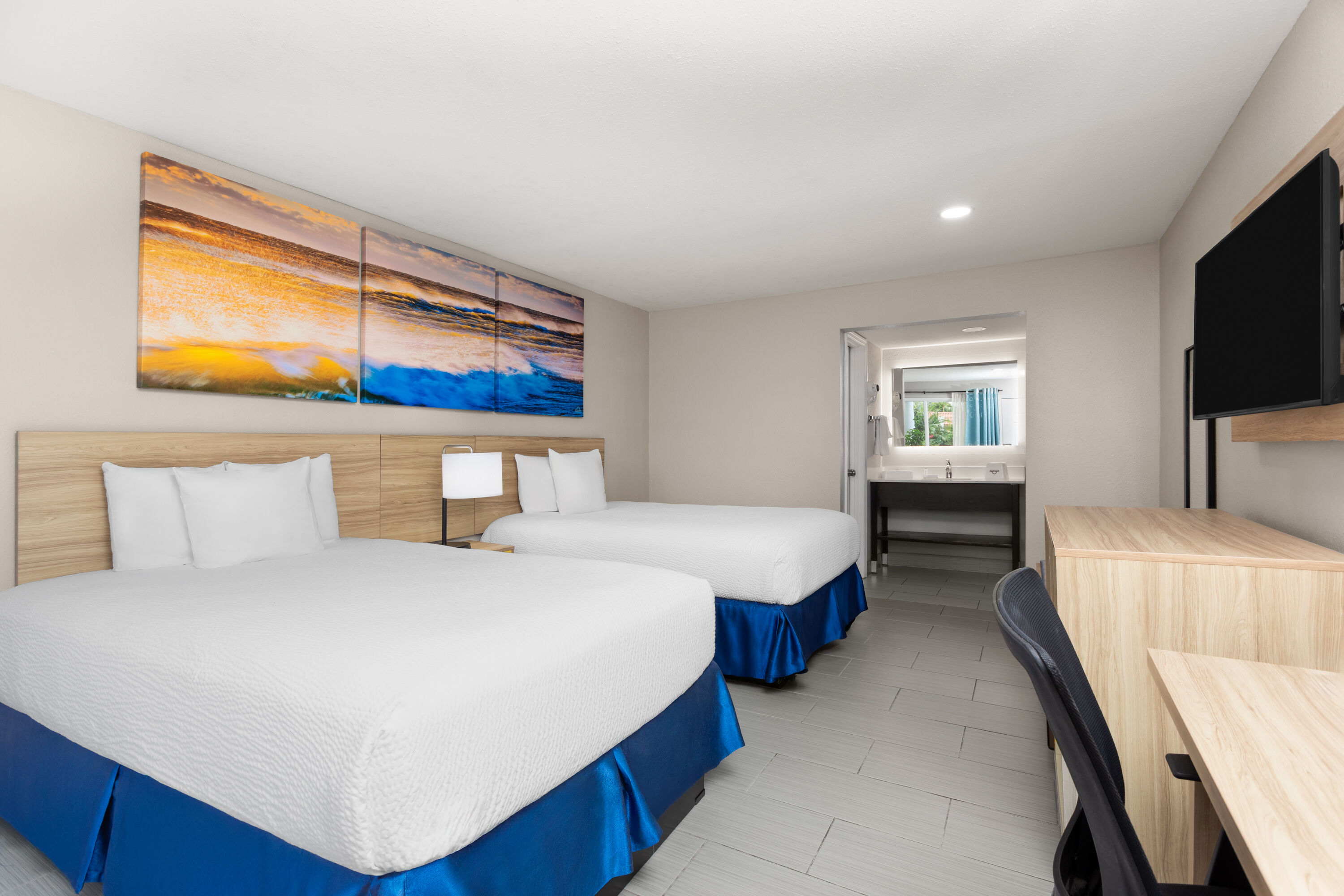 Guest room at the Days Inn by Wyndham Fort Myers Springs Resort in Fort Myers, Florida