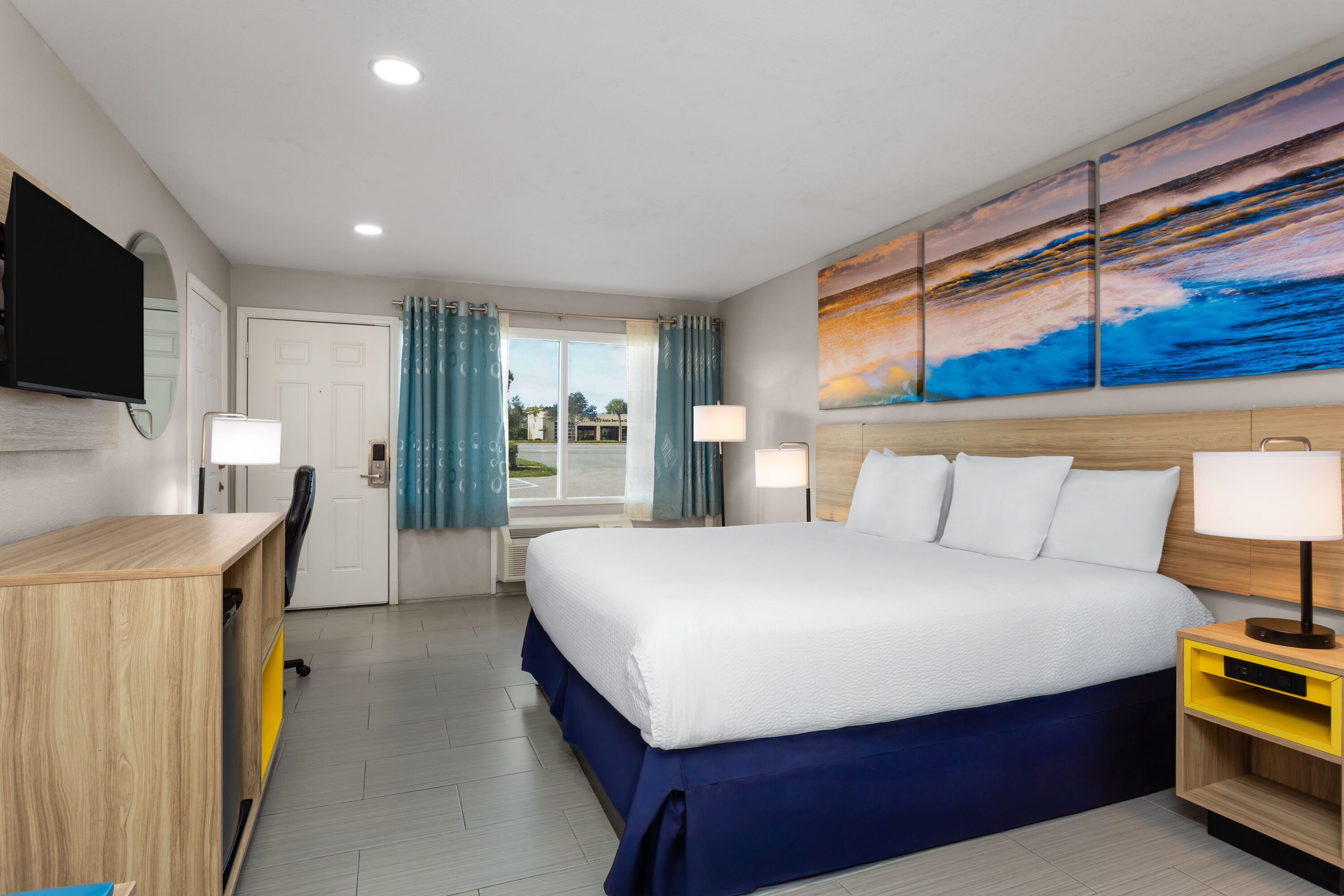 Guest room at the Days Inn by Wyndham Fort Myers Springs Resort in Fort Myers, Florida