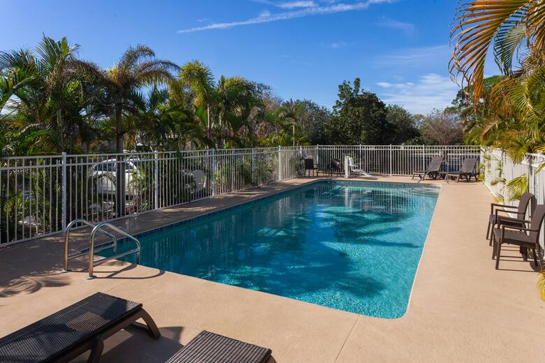 Pool at the Days Inn Melbourne in Melbourne, Florida