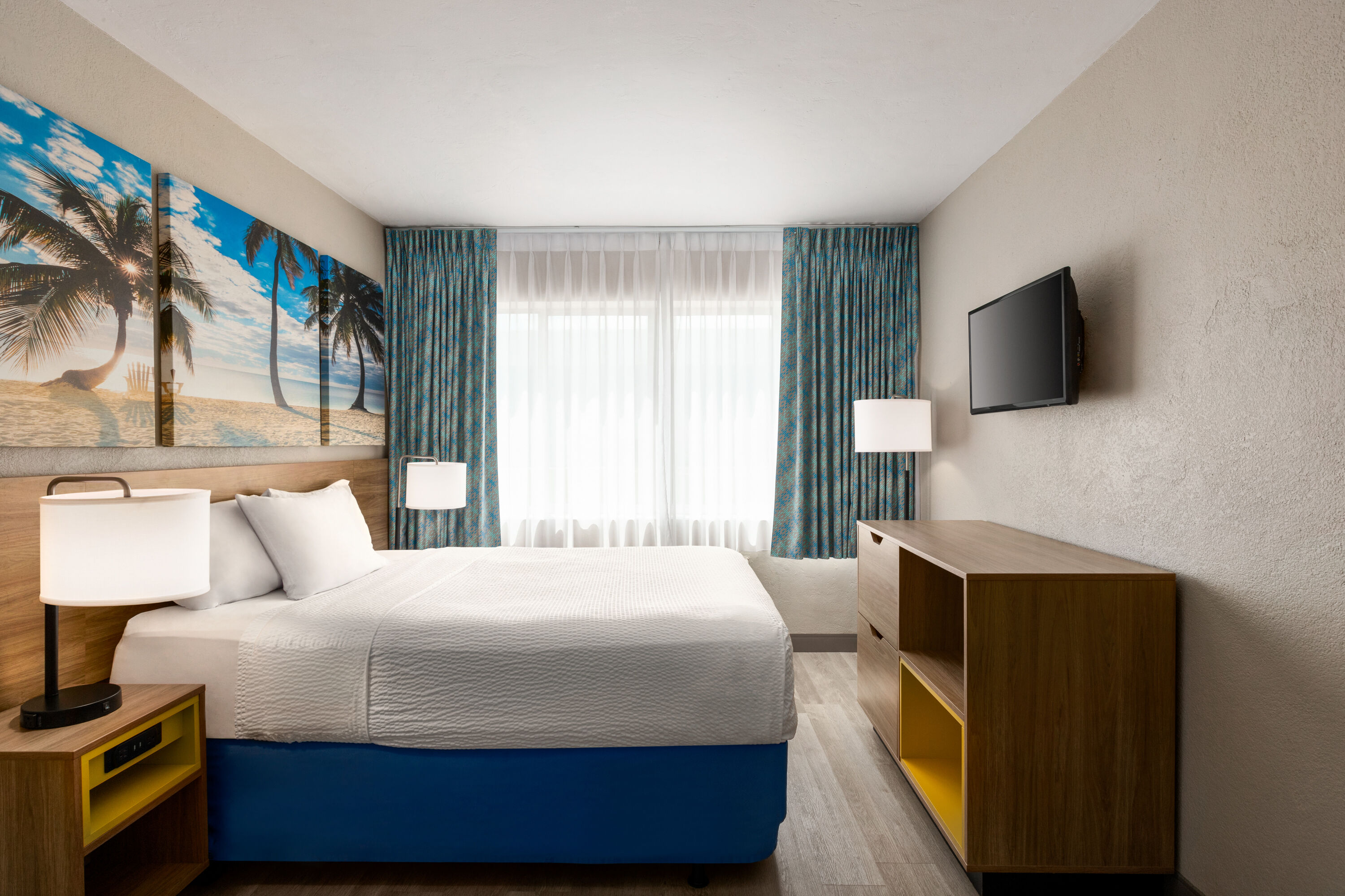Guest room at the Days Inn by Wyndham Miami Airport North in Miami, Florida