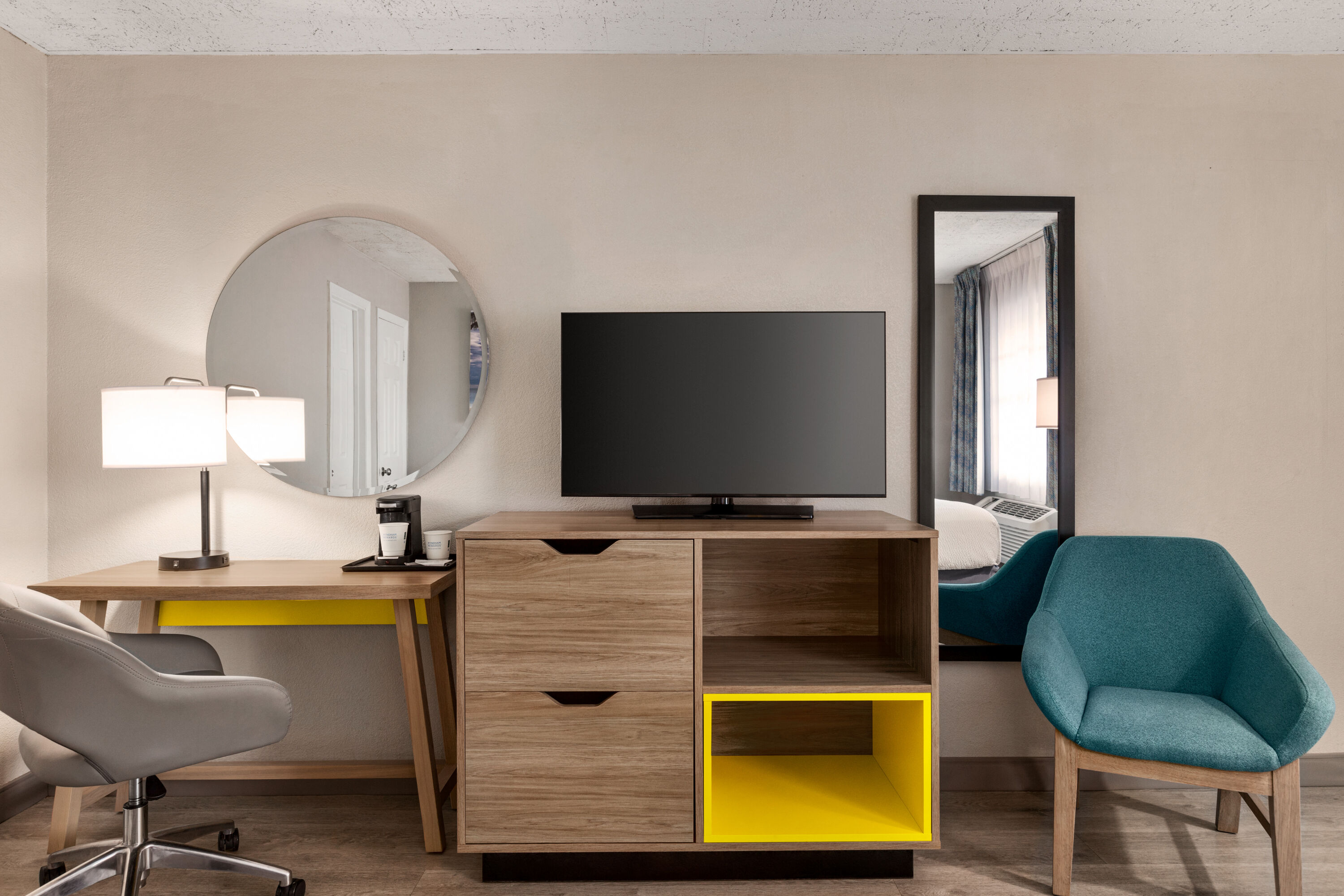 Guest room at the Days Inn by Wyndham Miami Airport North in Miami, Florida