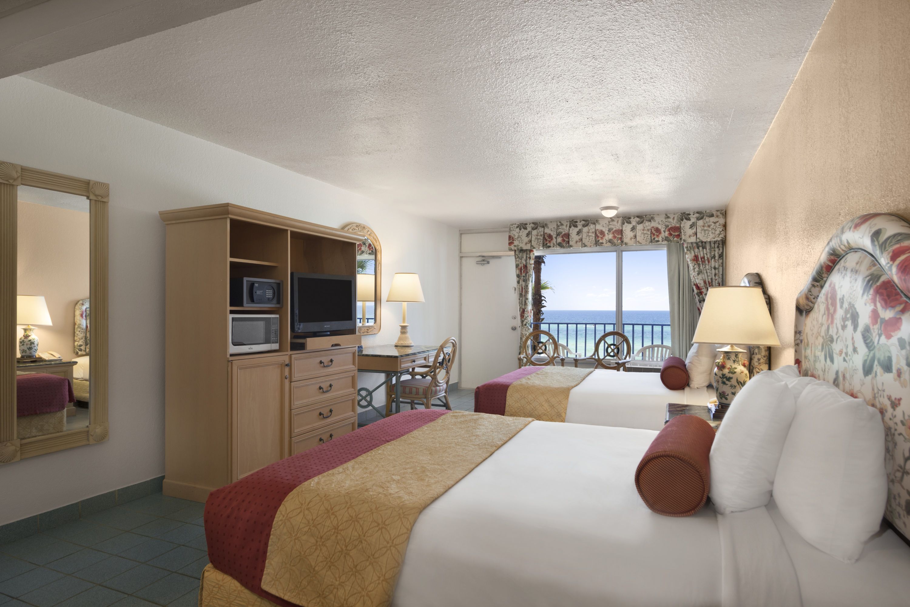 Guest room at the Days Inn by Wyndham Panama City Beach/Beachfront Resort in Panama City Beach, Florida