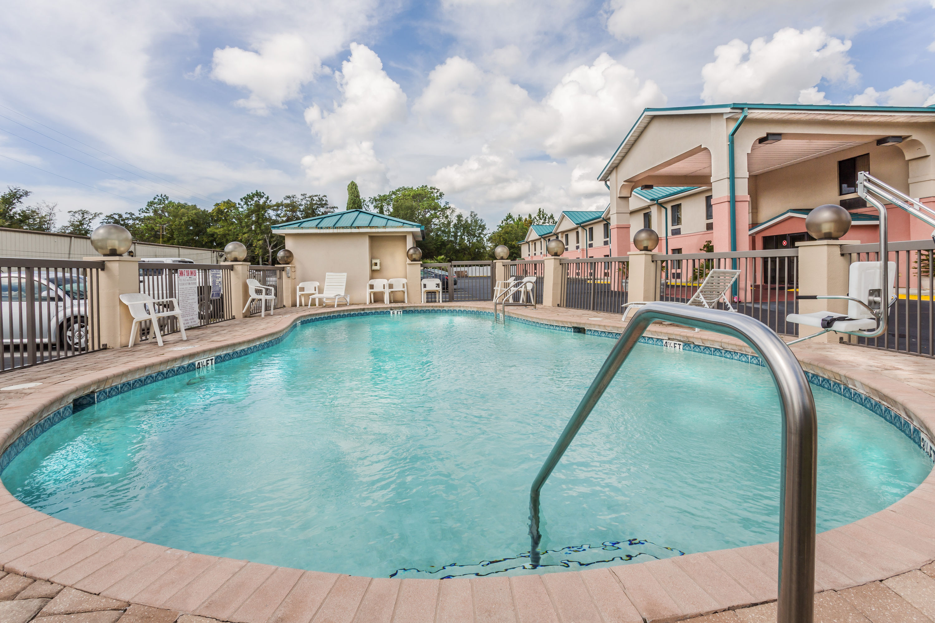 Pool at the Days Inn by Wyndham Panama City/Callaway in Panama City, Florida