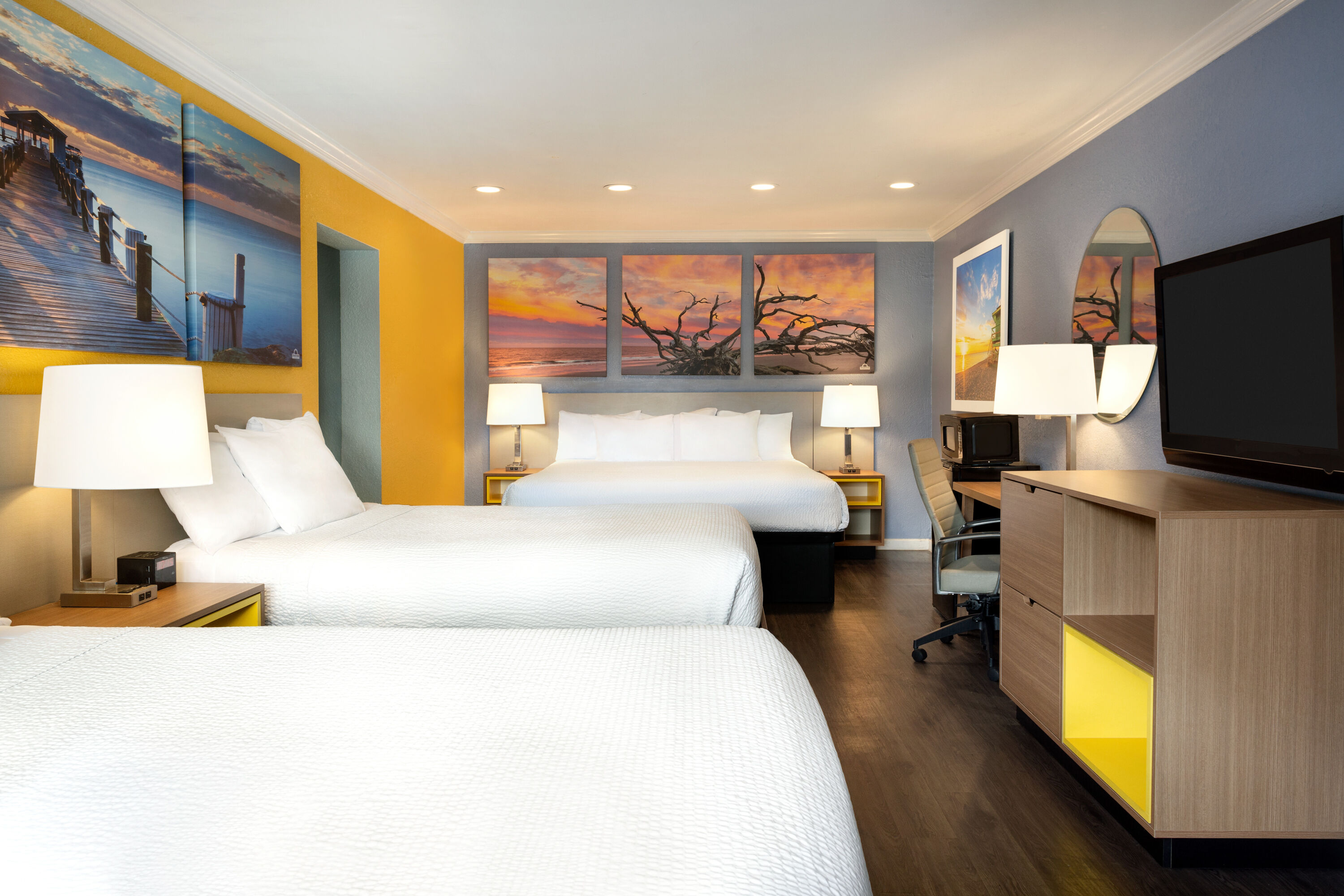 Guest room at the Days Inn by Wyndham Pensacola - Historic Downtown in Pensacola, Florida