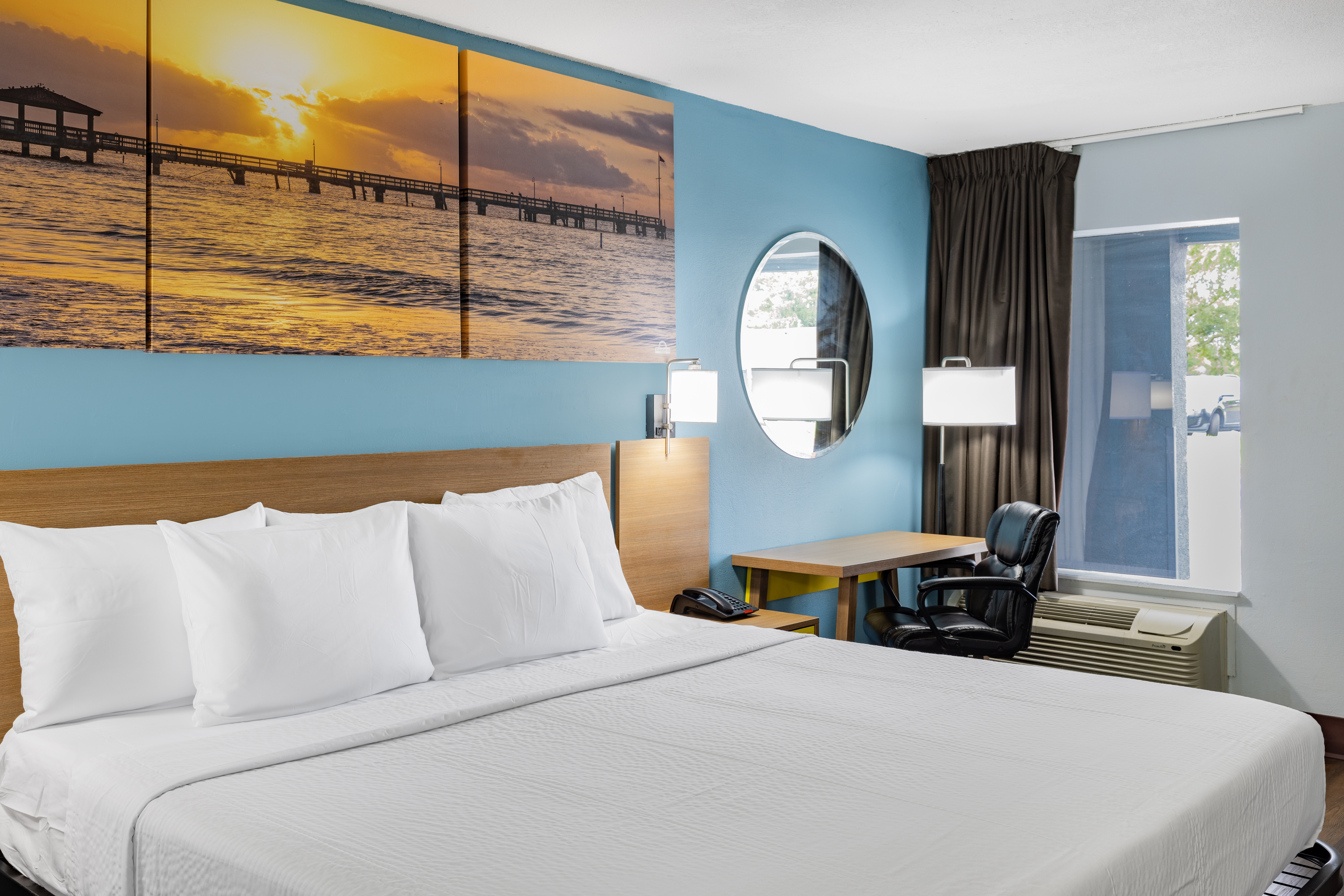 Guest room at the Days Inn by Wyndham Pensacola I-10 in Pensacola, Florida