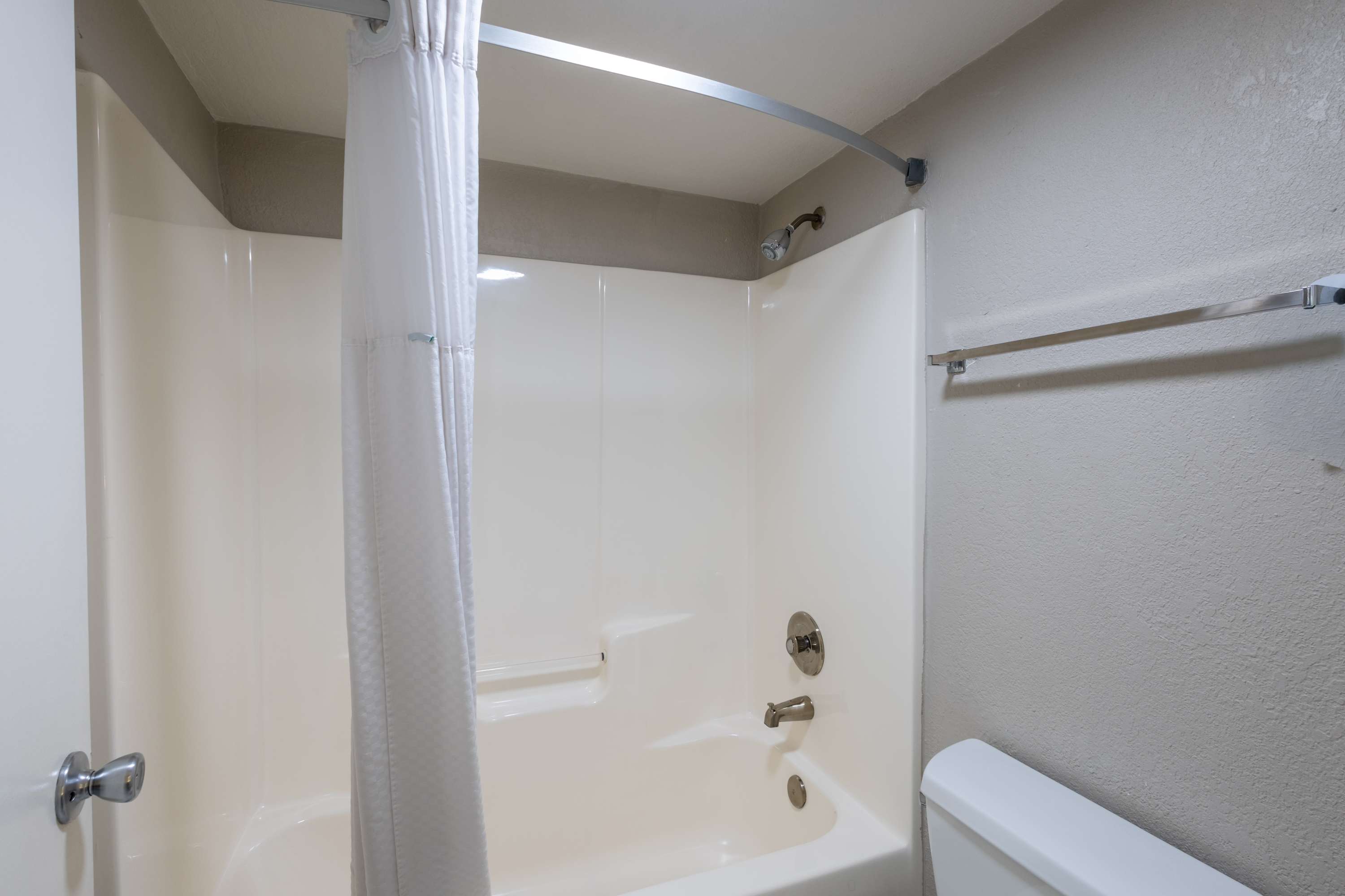 Guest room bath at the Days Inn by Wyndham Port Charlotte/Punta Gorda in Port Charlotte, Florida