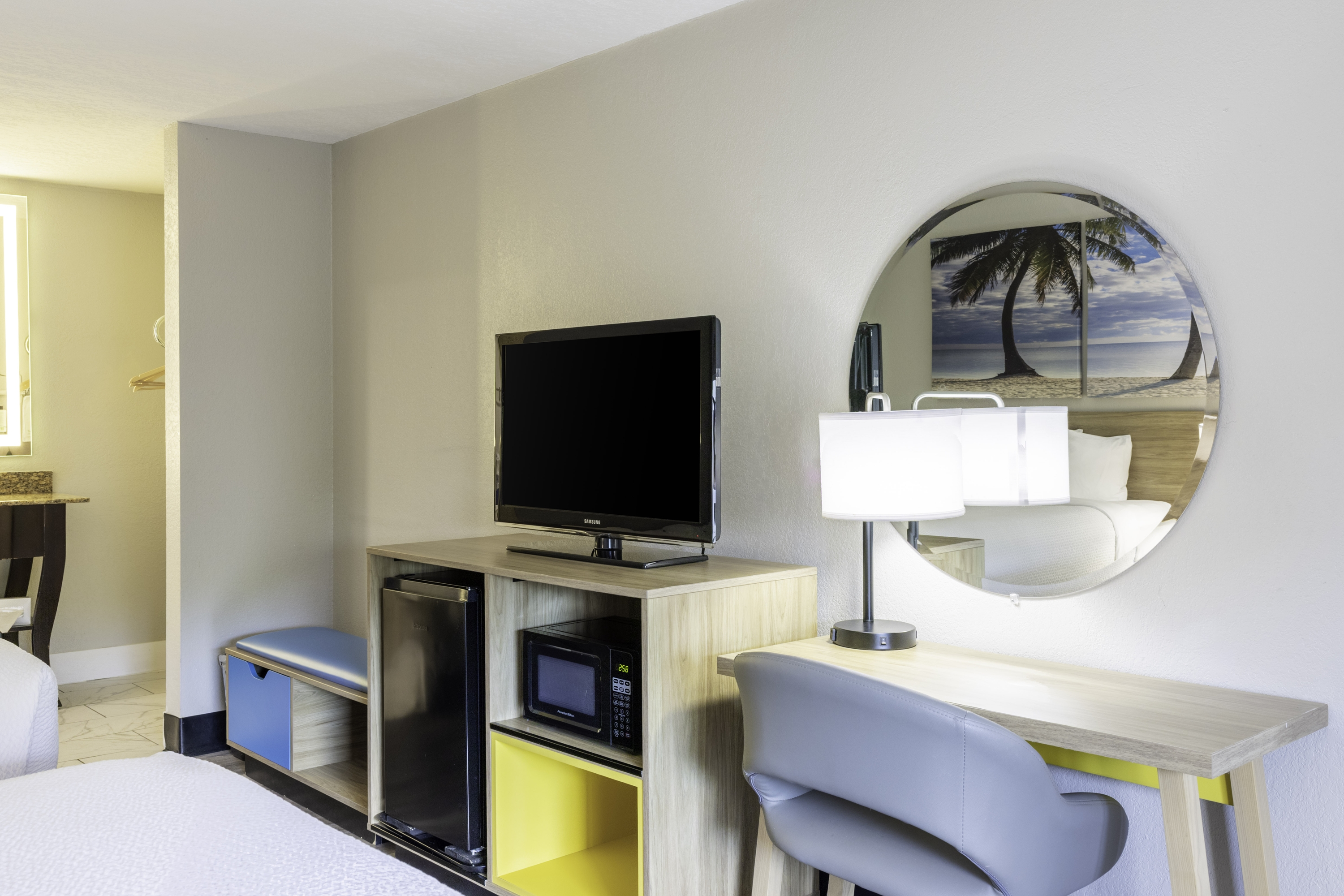 Guest room feature at the Days Inn by Wyndham Port Charlotte/Punta Gorda in Port Charlotte, Florida