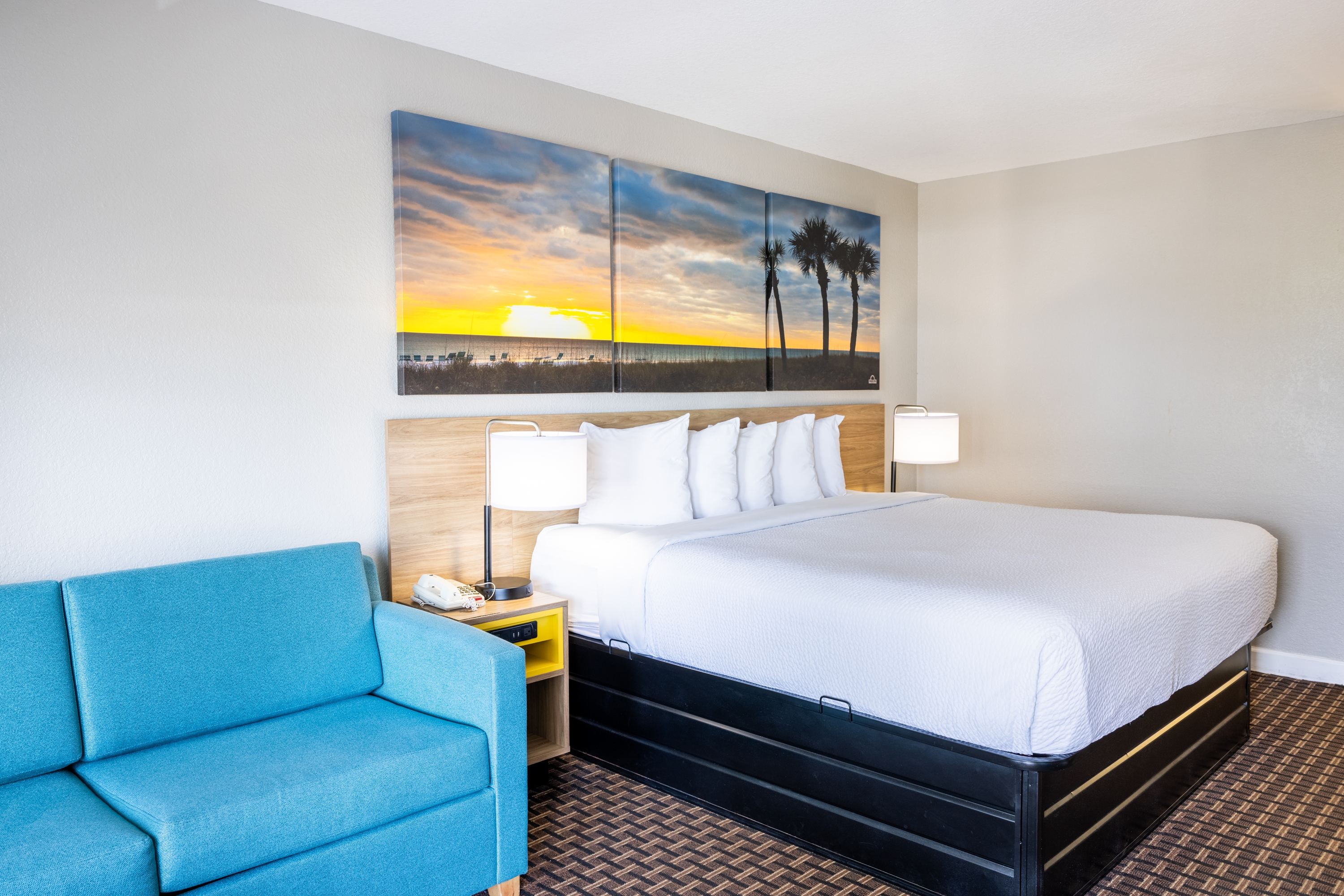 Guest room at the Days Inn by Wyndham Port Charlotte/Punta Gorda in Port Charlotte, Florida