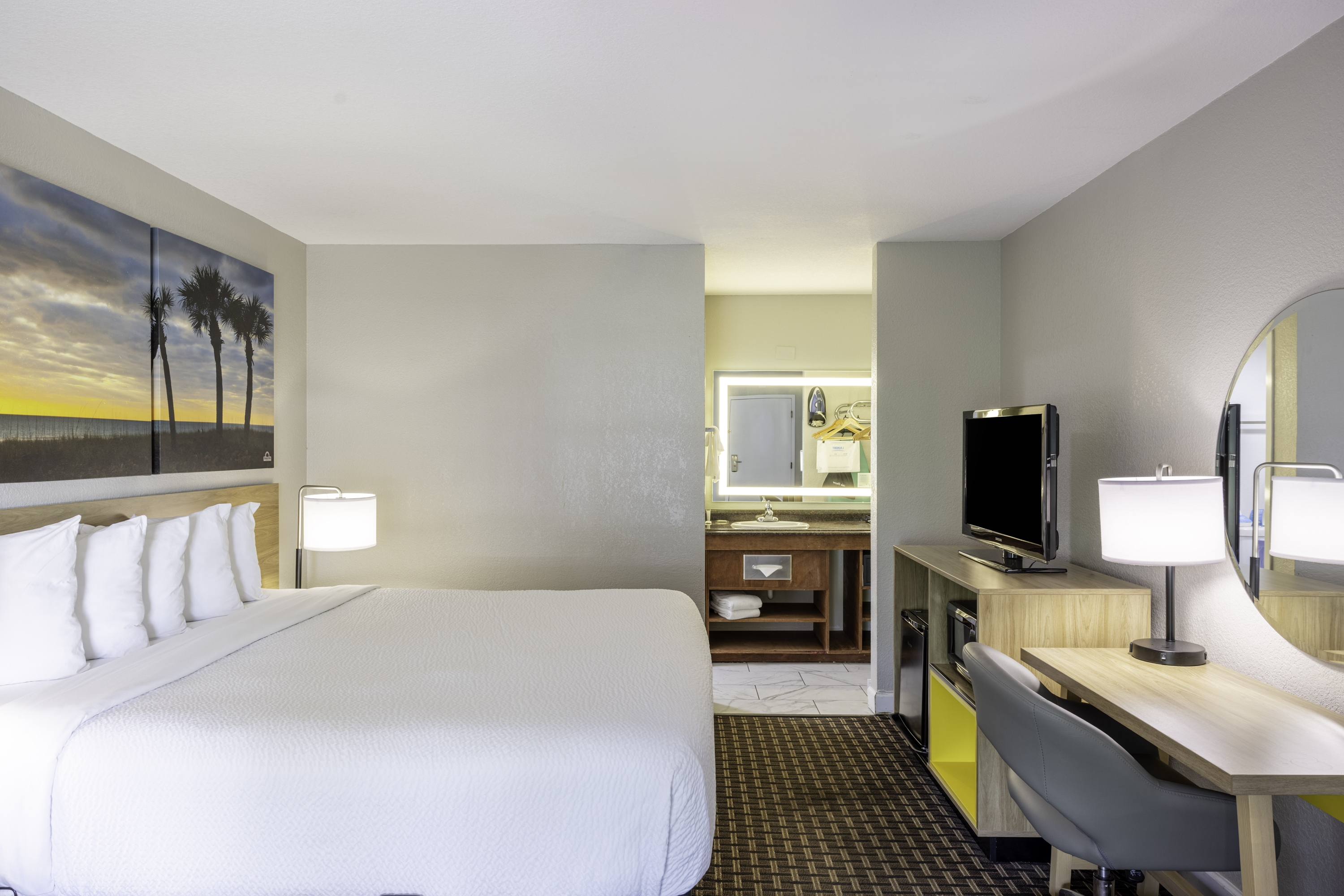 Guest room at the Days Inn by Wyndham Port Charlotte/Punta Gorda in Port Charlotte, Florida