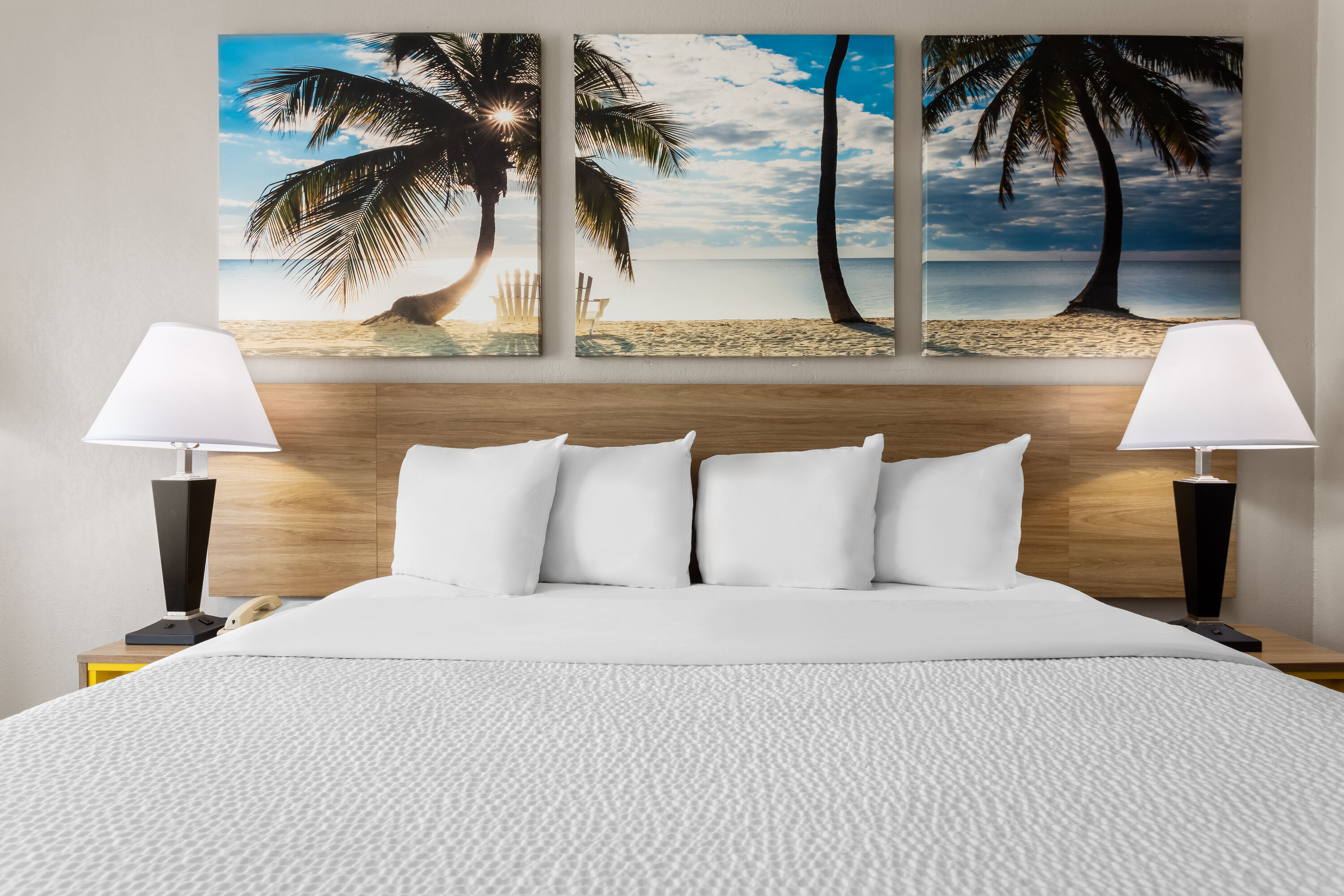 Guest room at the Days Inn by Wyndham St. Petersburg Central in Saint Petersburg, Florida