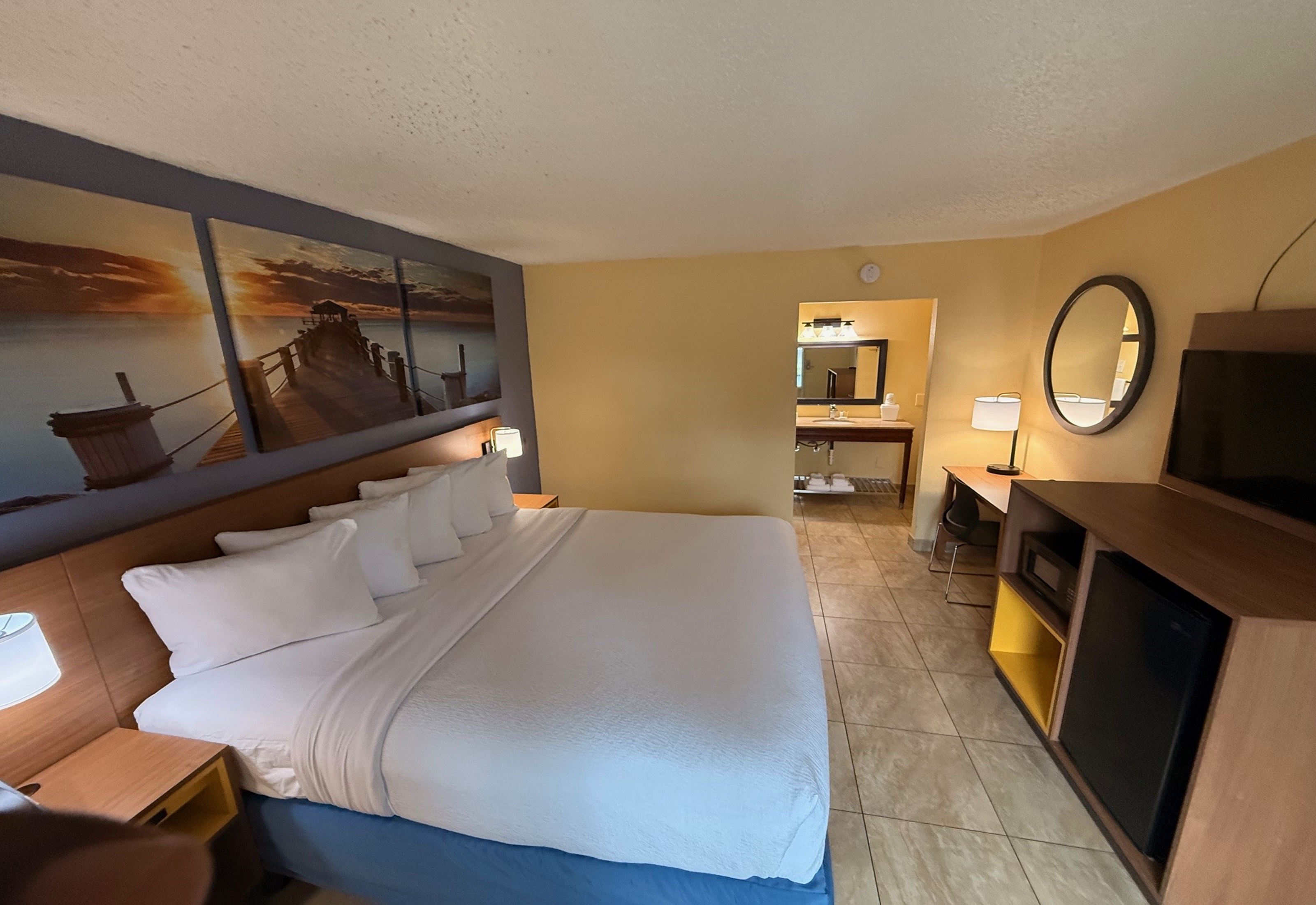 Guest room at the Days Inn by Wyndham St. Petersburg / Tampa Bay Area in Saint Petersburg, Florida