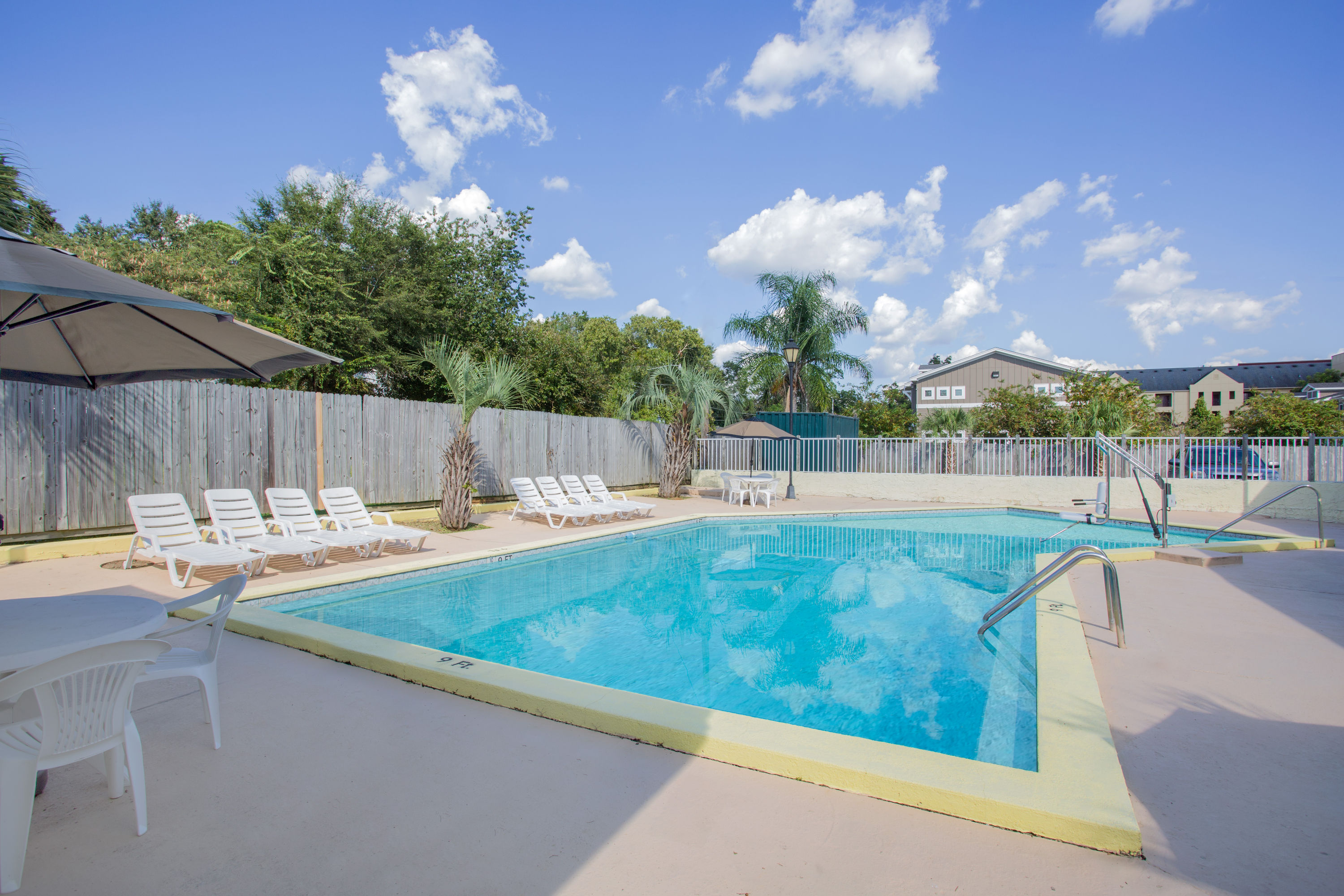 Pool at the Days Inn by Wyndham Tallahassee University Center in Tallahassee, Florida